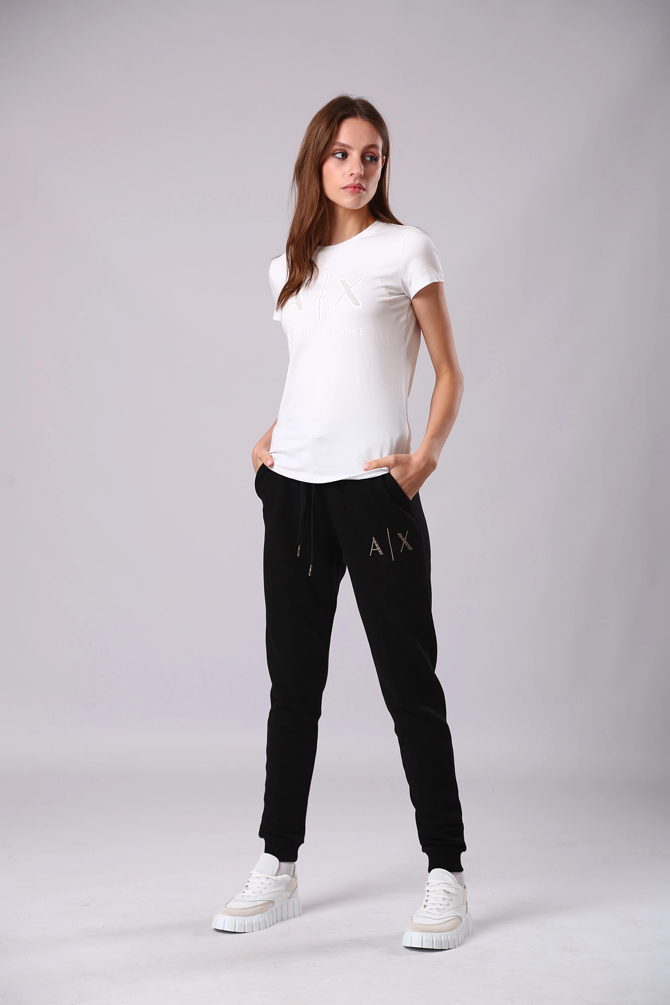 6LYPAG_YJ5TZ брюки спортивные armani exchange 