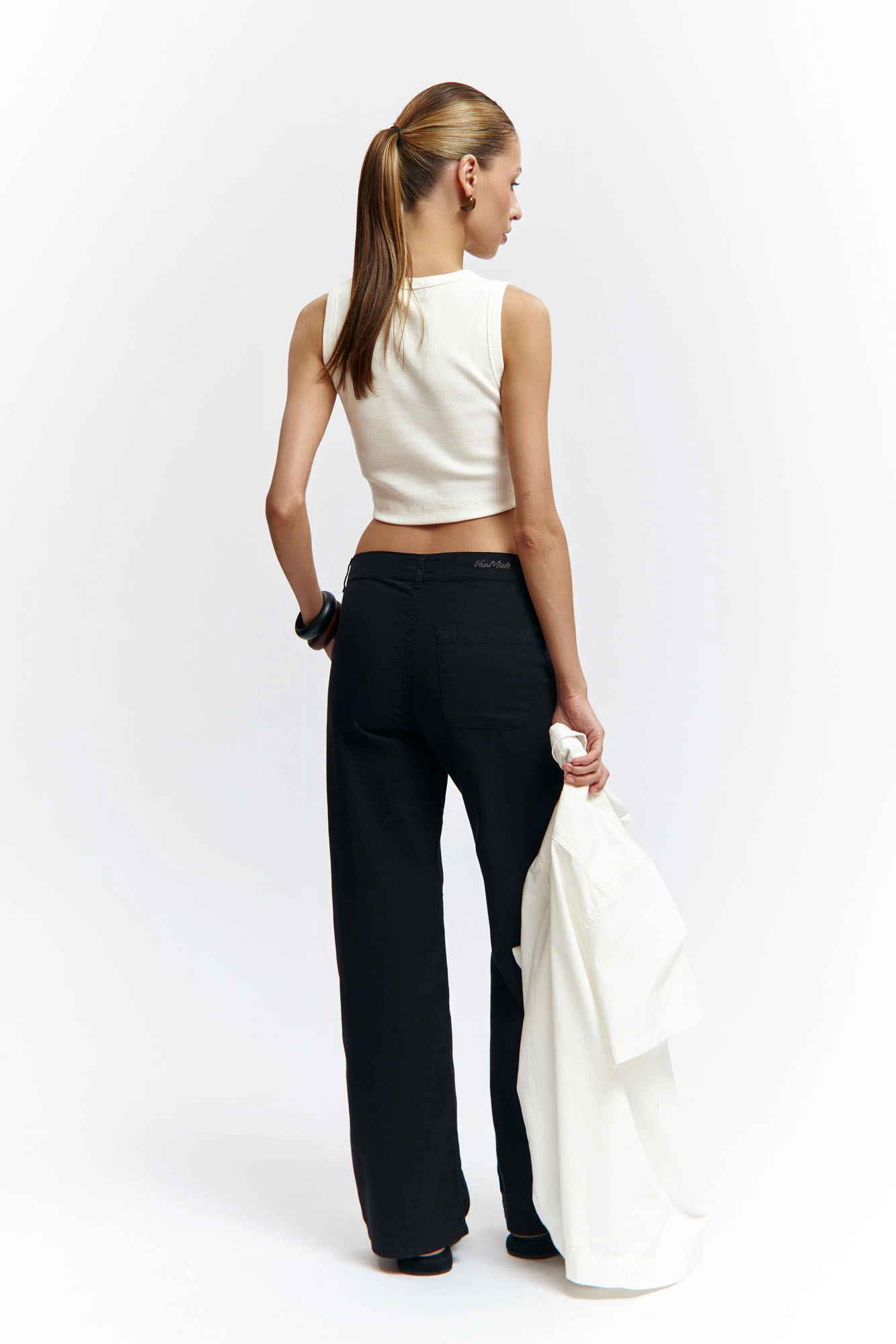 VW-OMA-55-447 брюки льняные van mich 