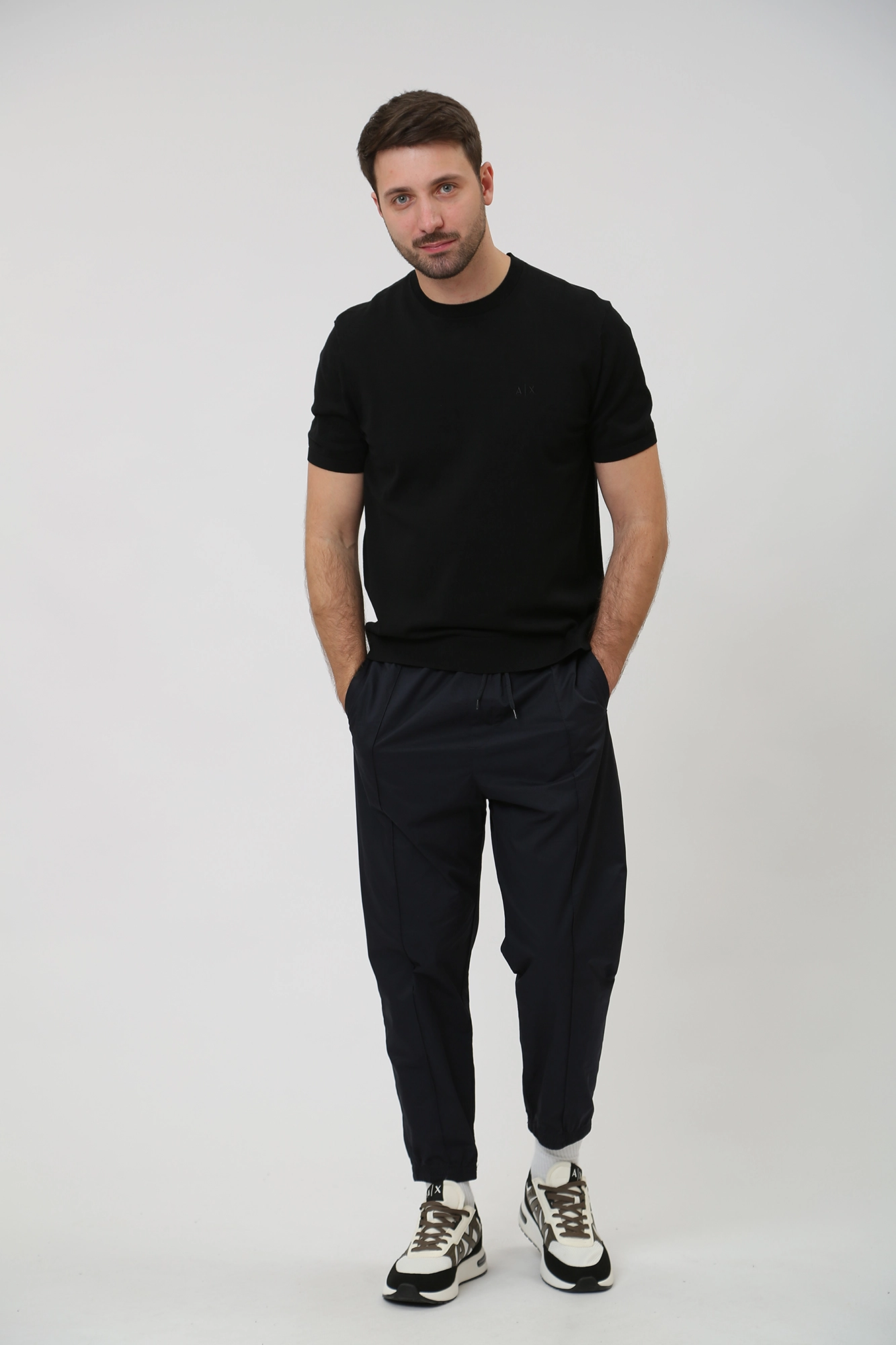 8NZM5C_ZM3JZ Футболка трикотажная Armani Exchange Черный