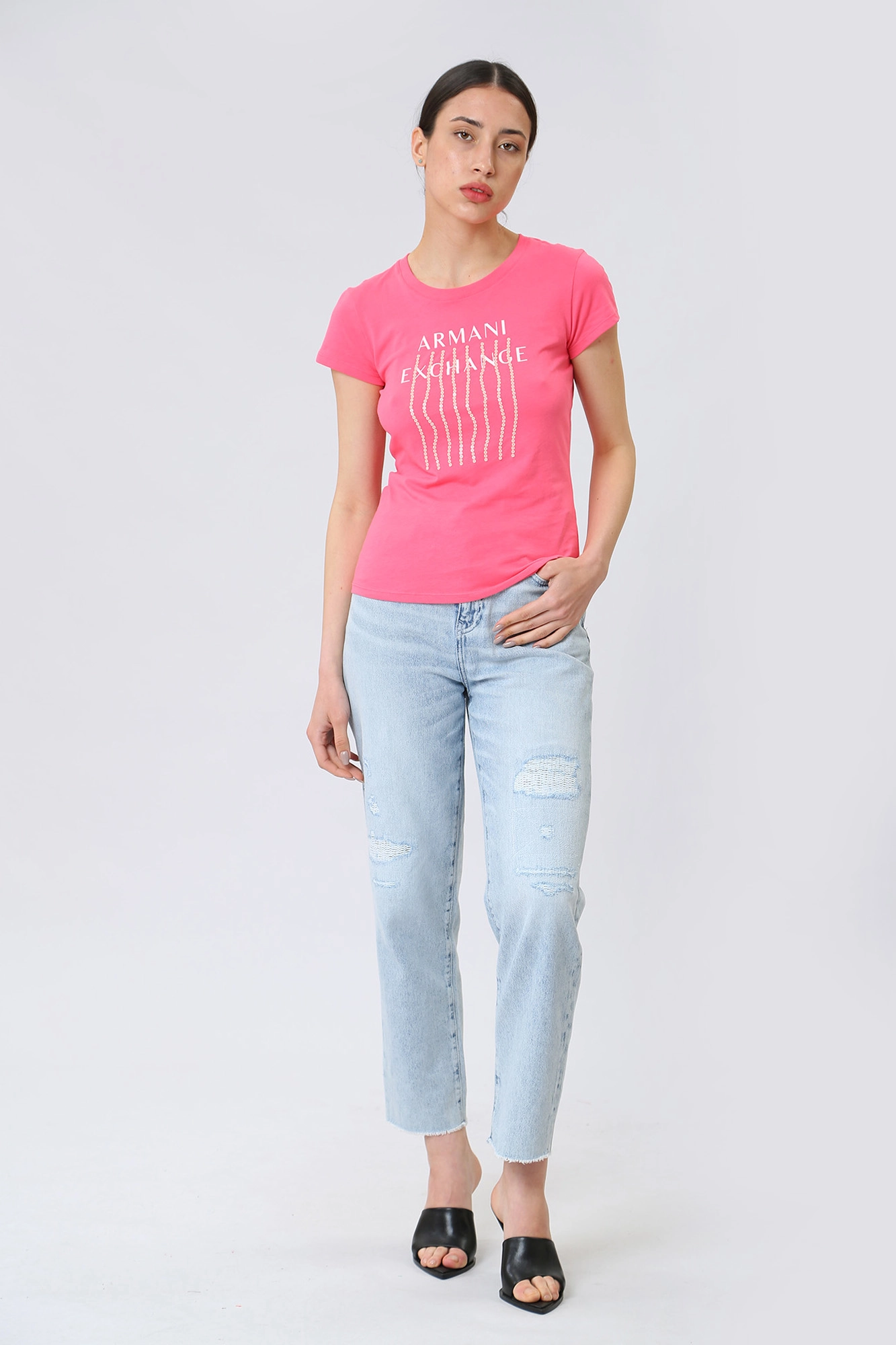 3RYTEW_YJ8QZ футболка armani exchange 