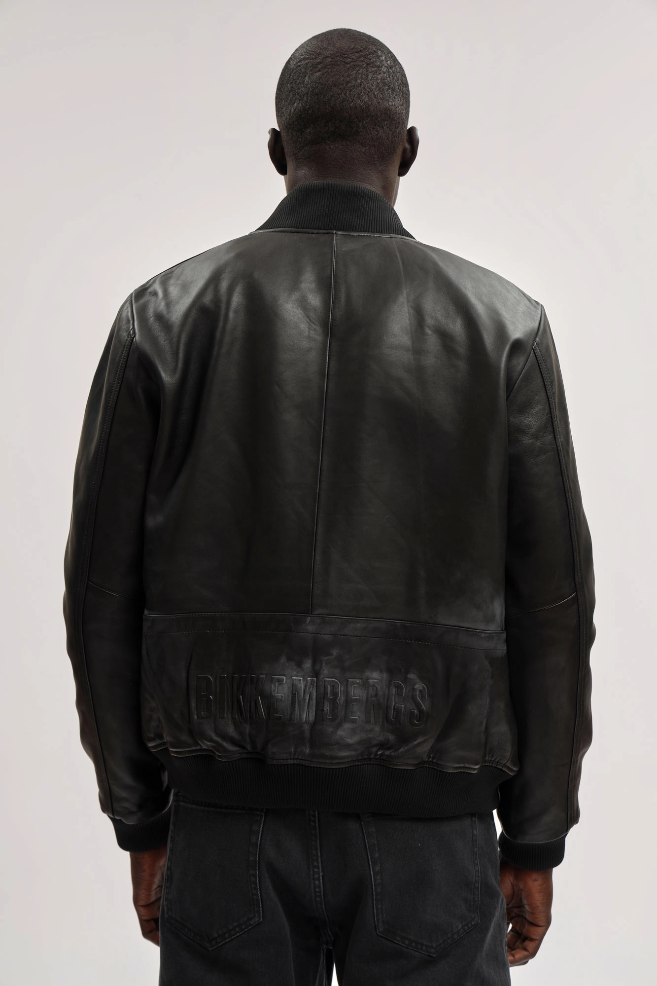 BML1031 Куртка кожаная Bikkembergs Черный