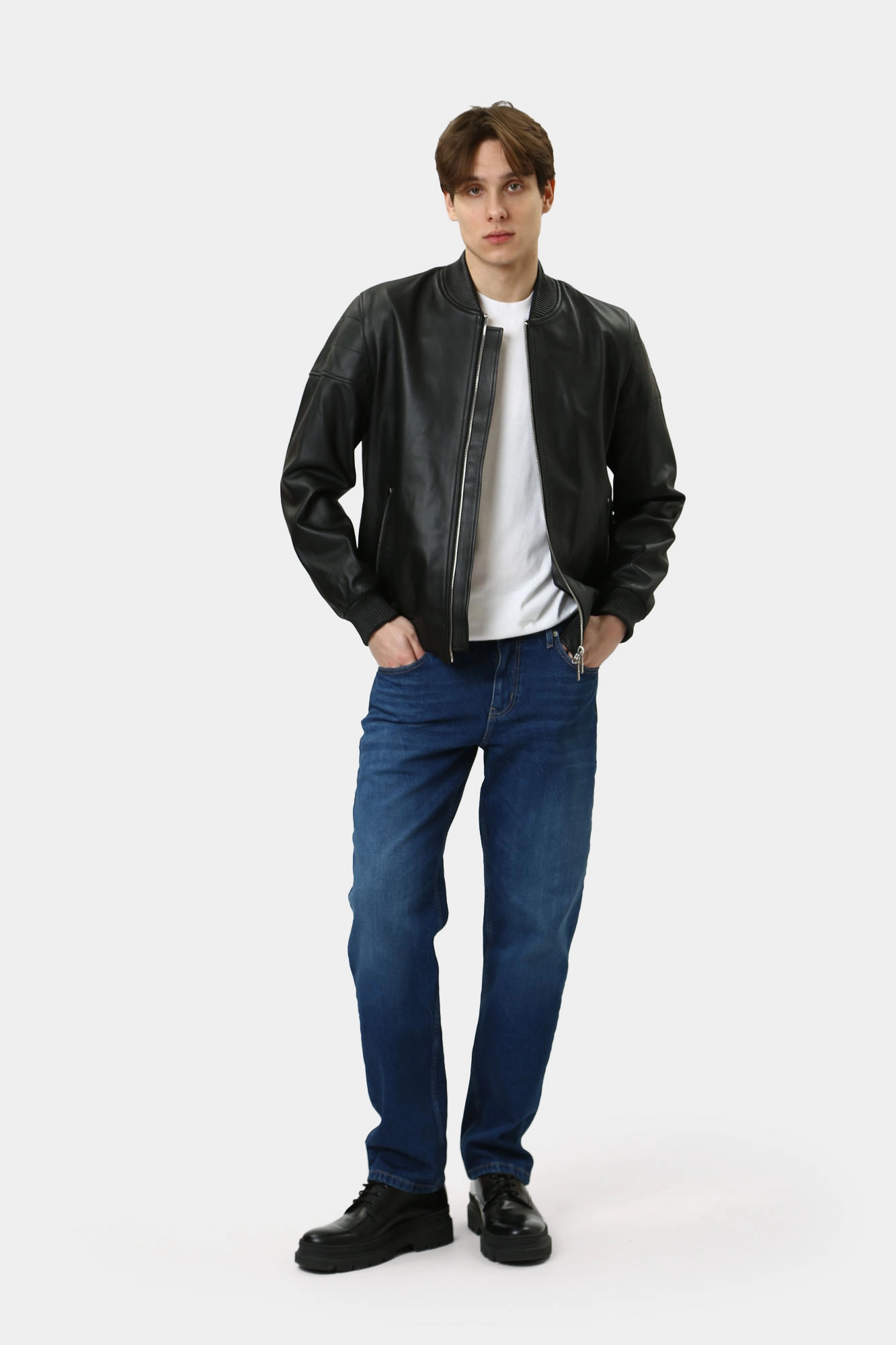 544420_555020 Куртка кожаная Karl Lagerfeld Черный