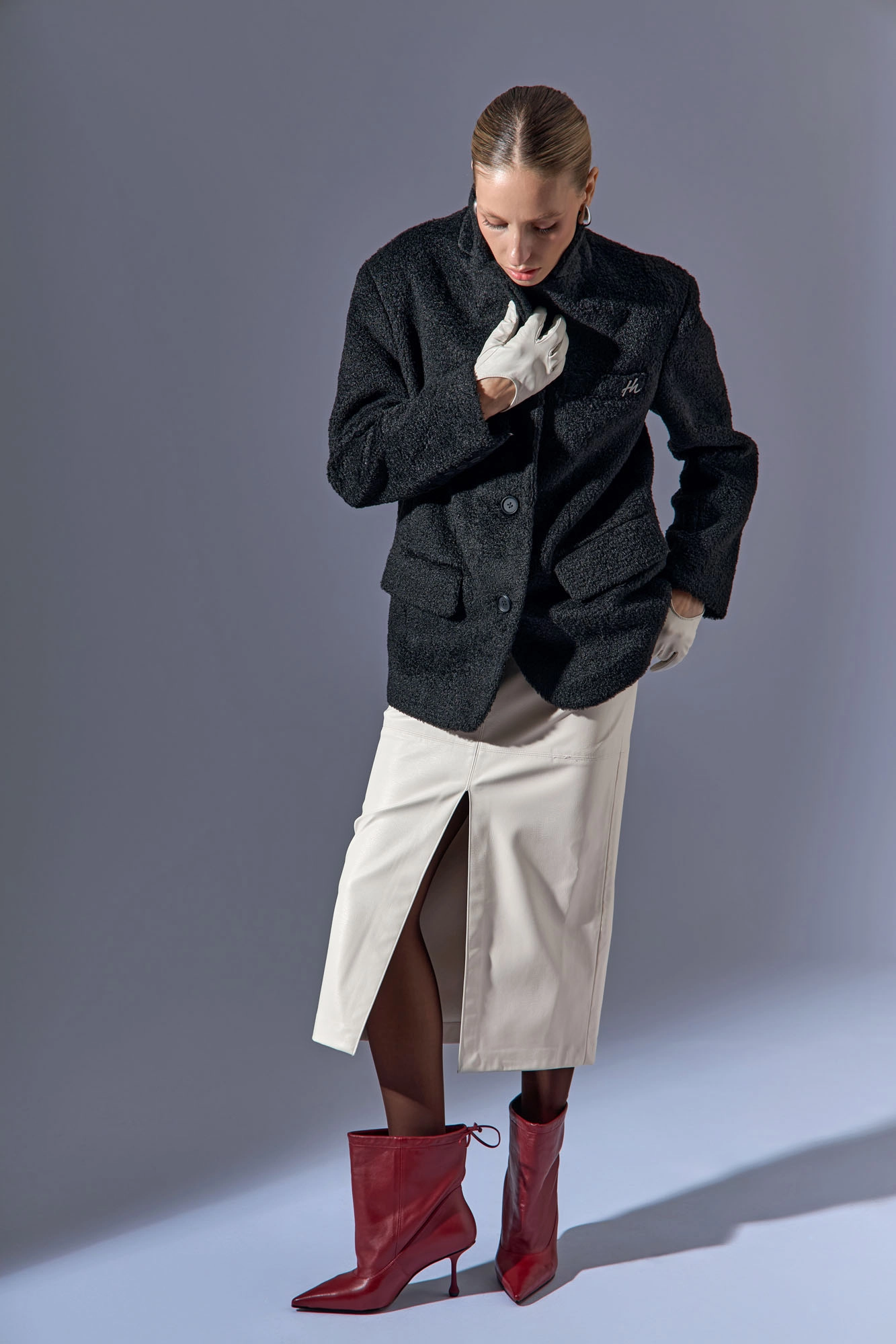 RP-GK25060-8 Ботильоны закрытые Red Pin Бордовый