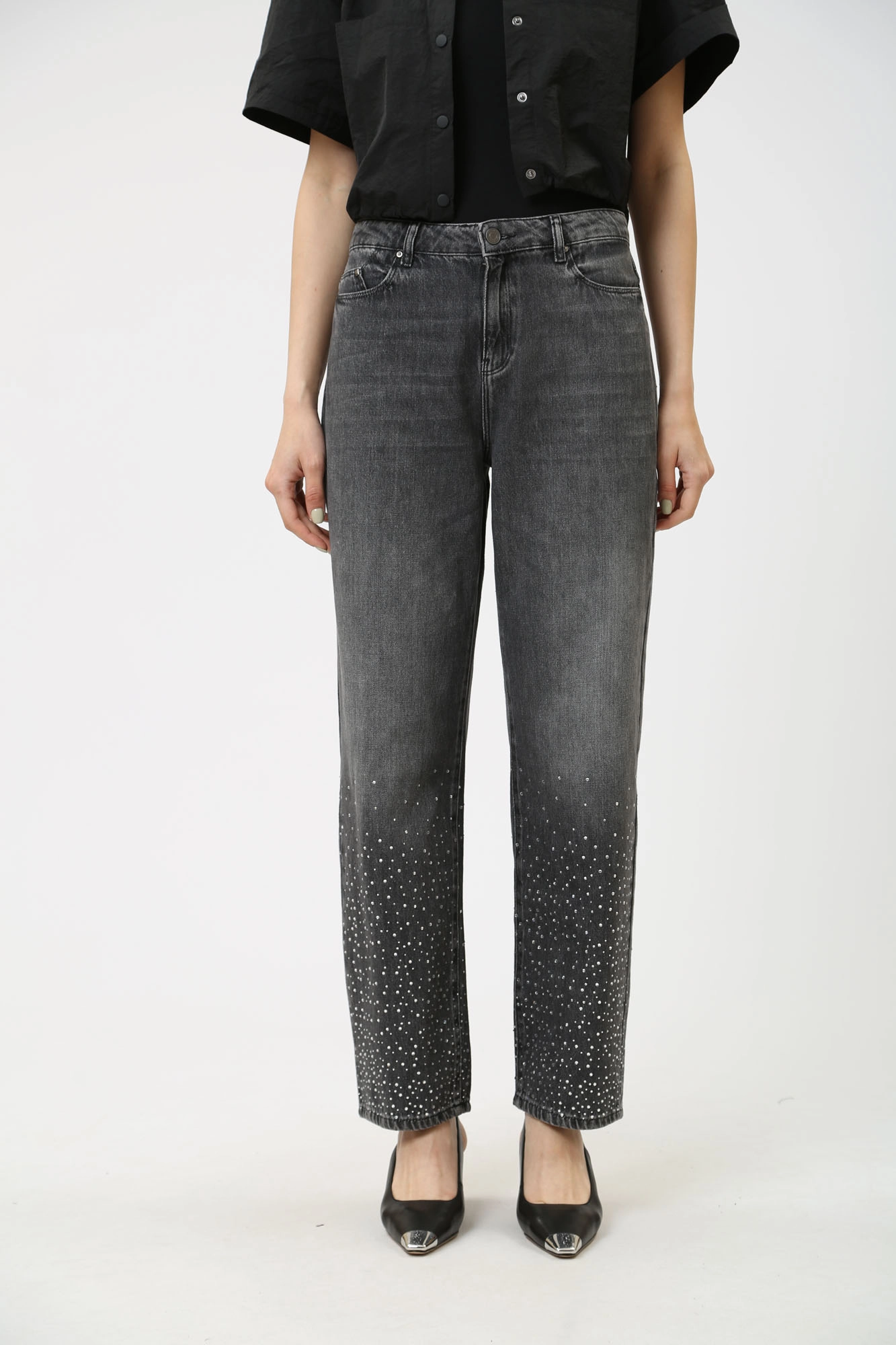 240W1104 брюки джинсовые karl lagerfeld 