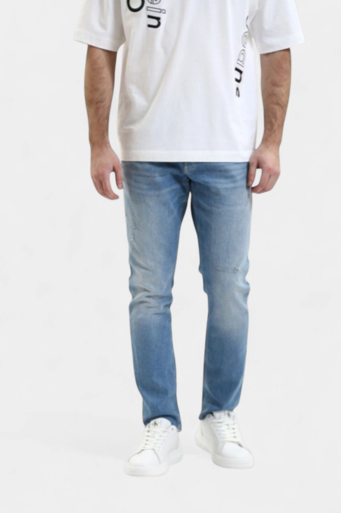 Футболка Strellson Хлопок Синий