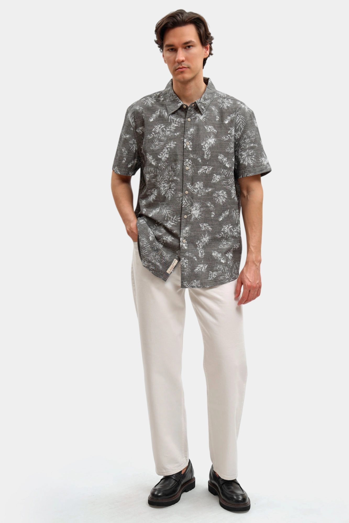 1017850 Рубашка Mustang Серый