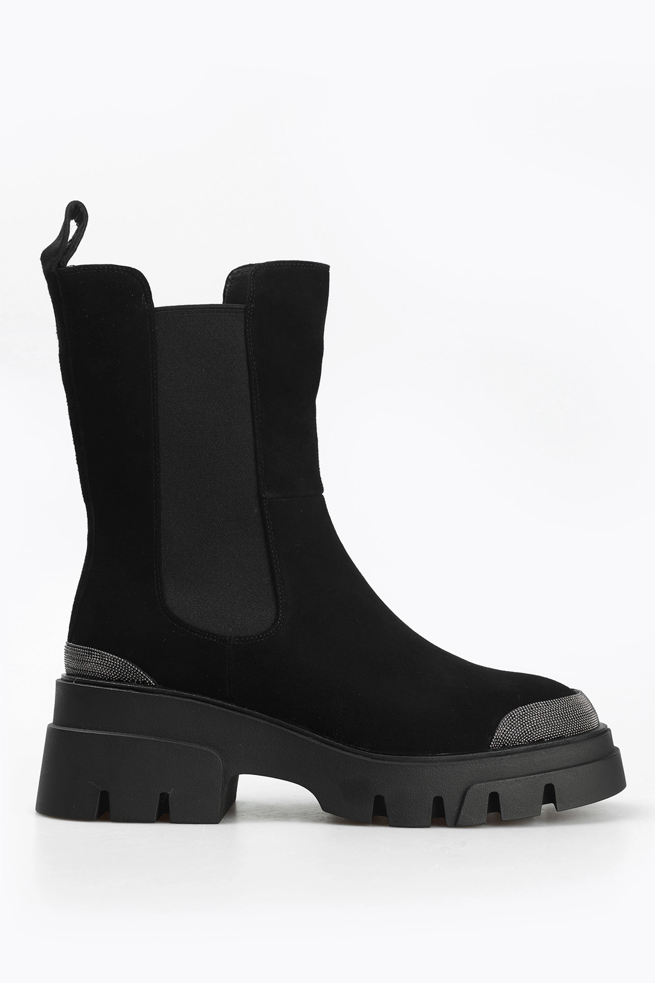 MC14791-WN/8 нат. шерсть Полусапожки жен велюр чер Ботинки челси Marc Cony Черный