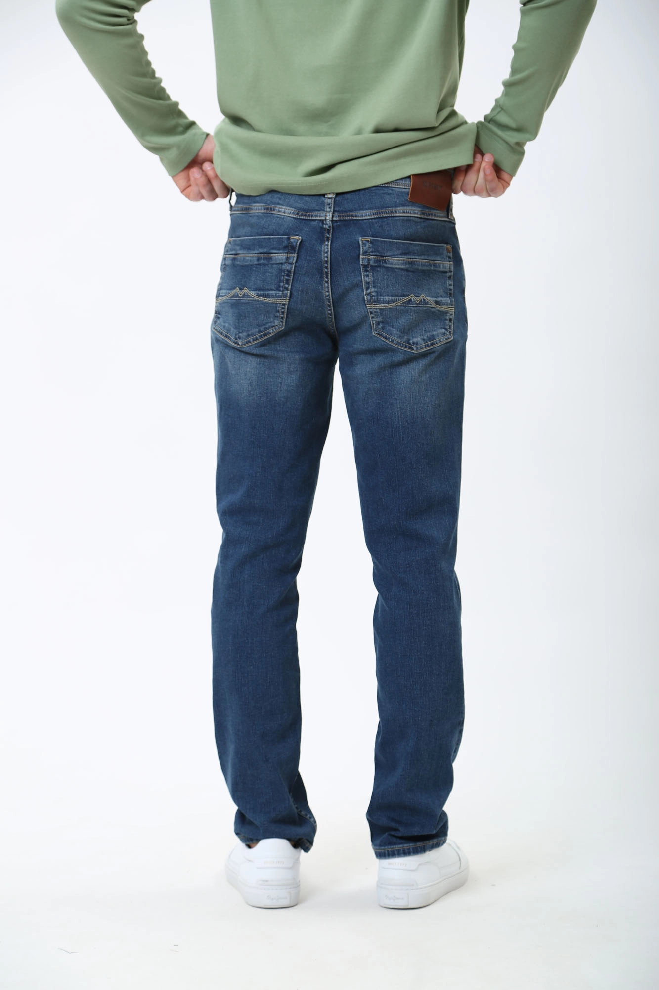 1013976-5000 Джинсы Washington Straight  Mustang Синий