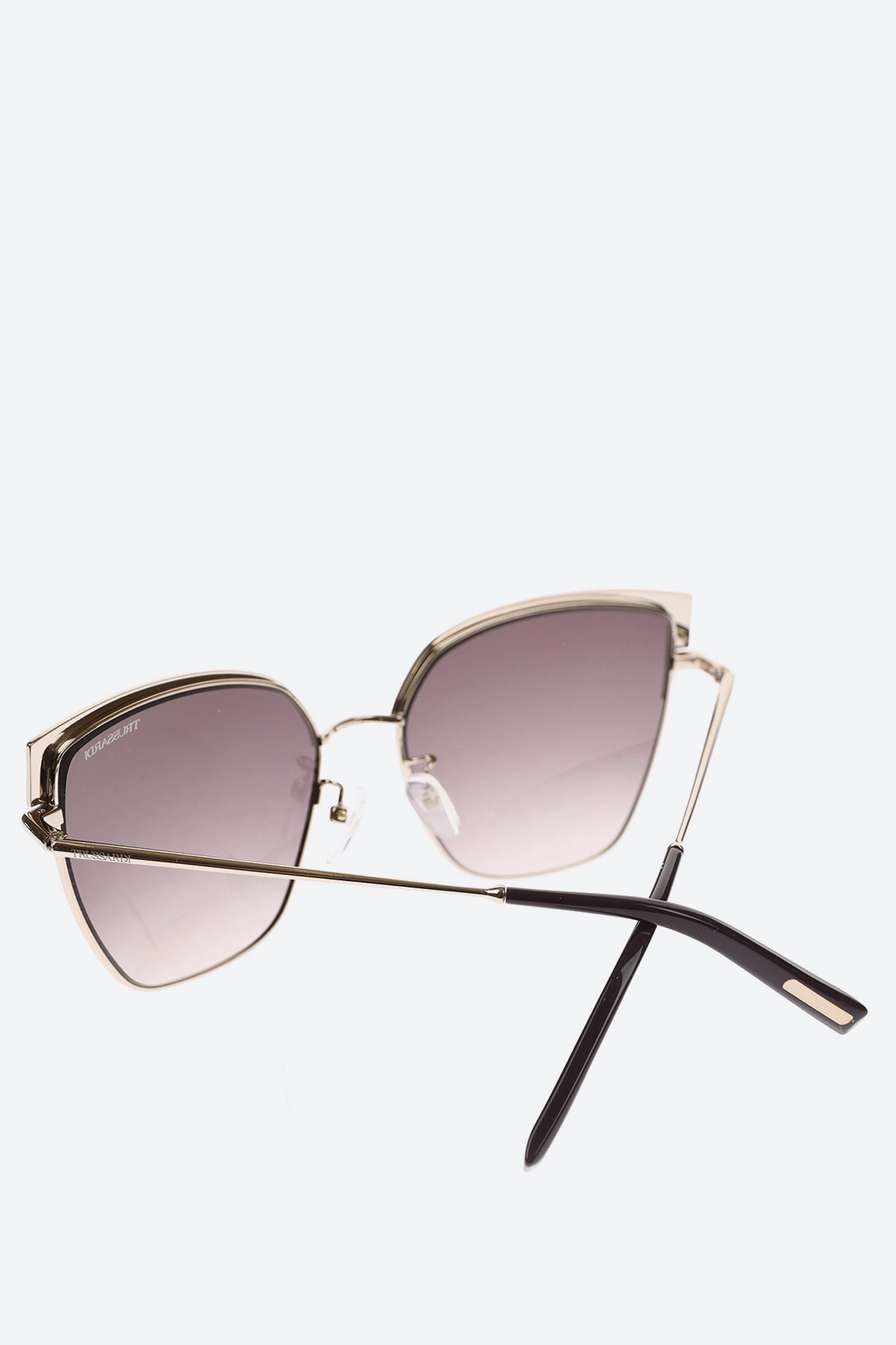 Trussardi-532 Очки с футляром Trussardi Золотой