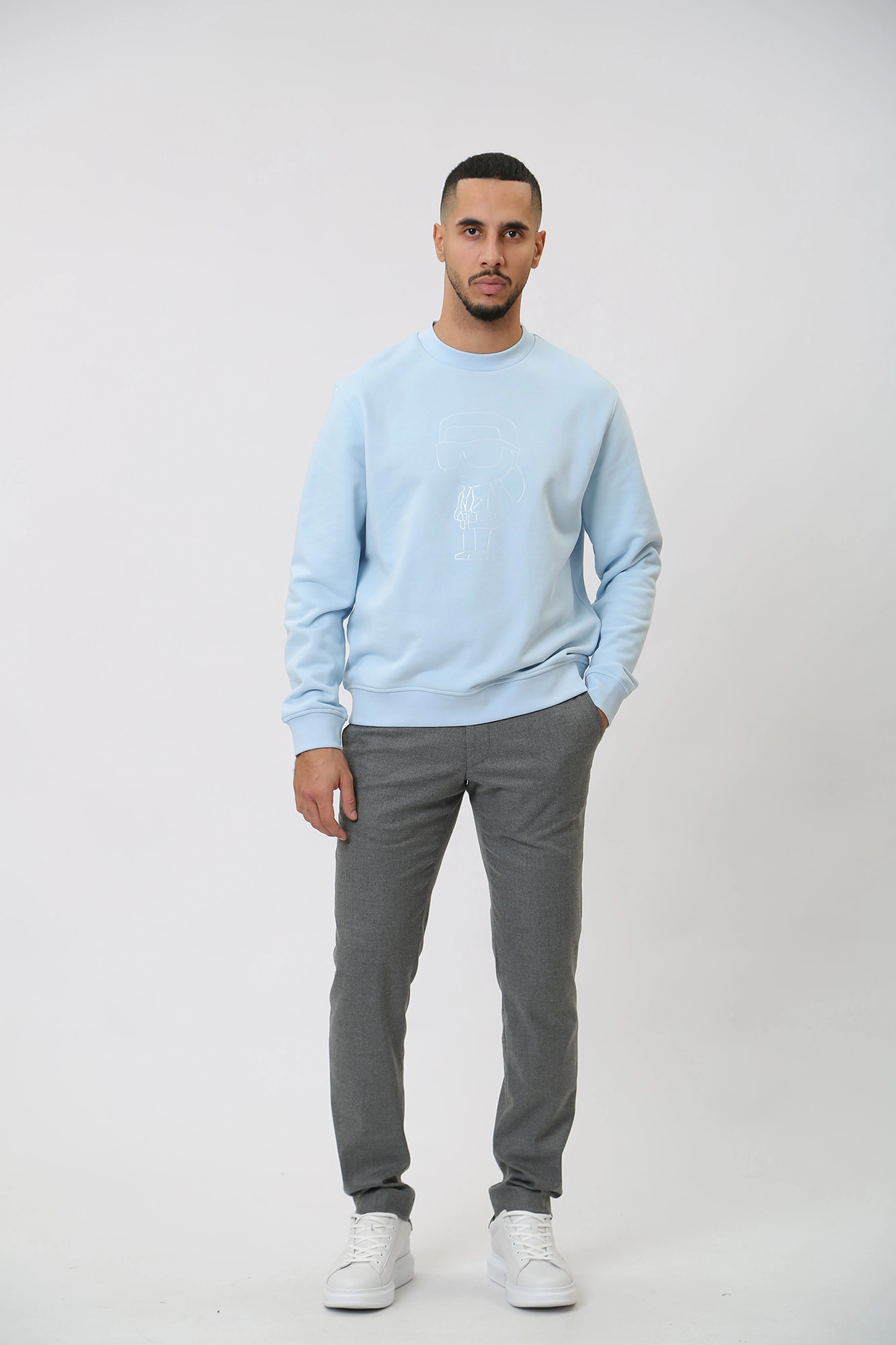 534910_705030 Свитшот Karl Lagerfeld Голубой