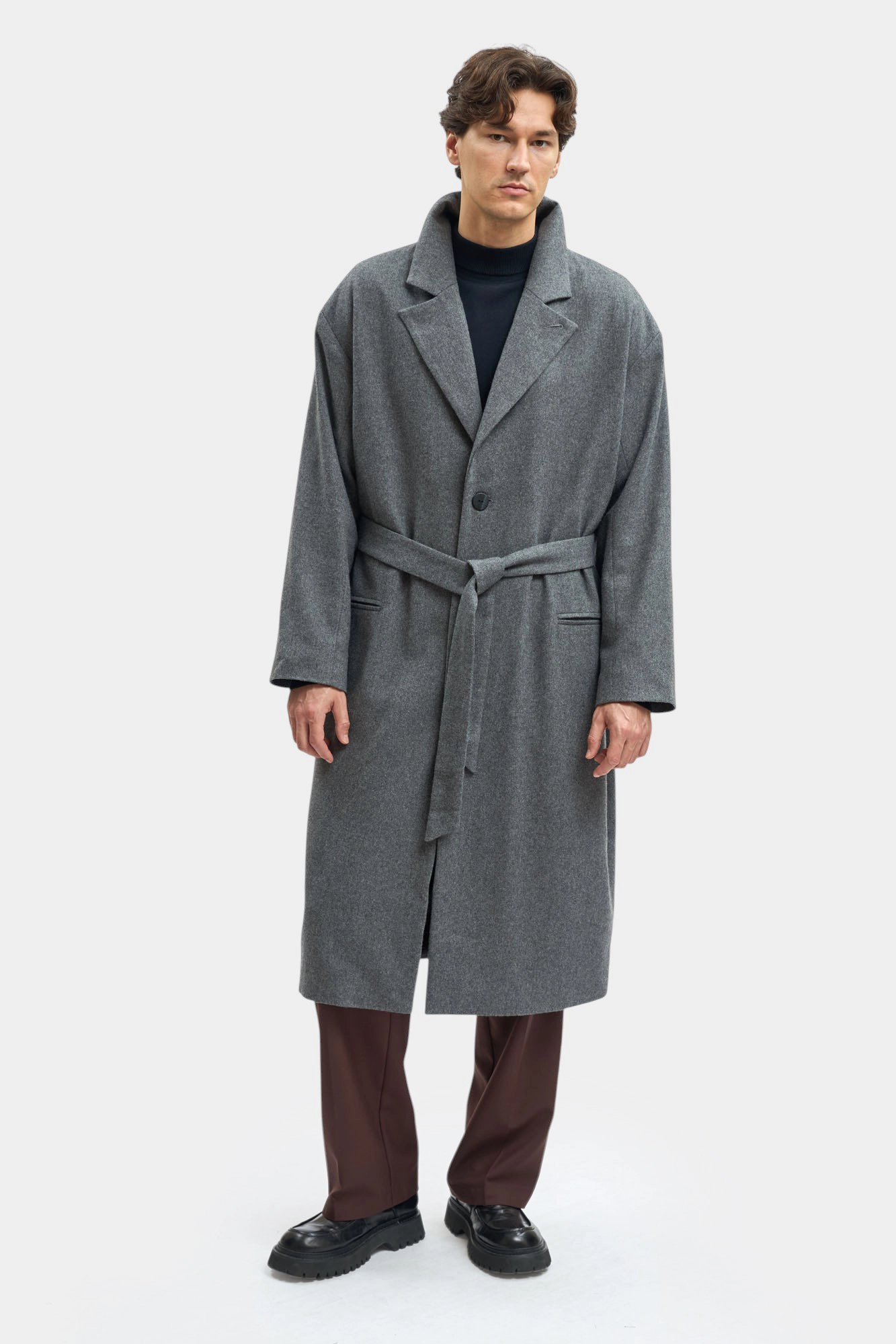 M-252-TH-56-2407 Пальто The Hills Серый