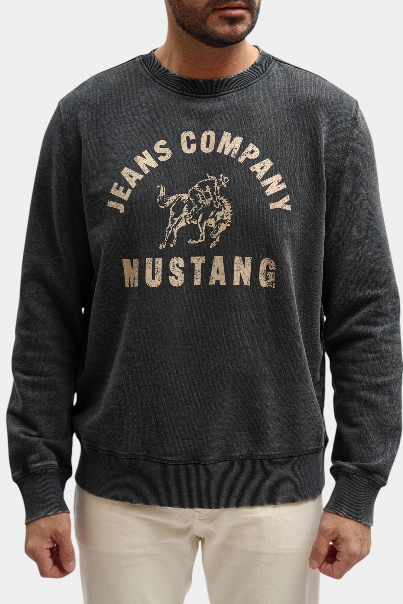 1017553 Свитшот Mustang Черный