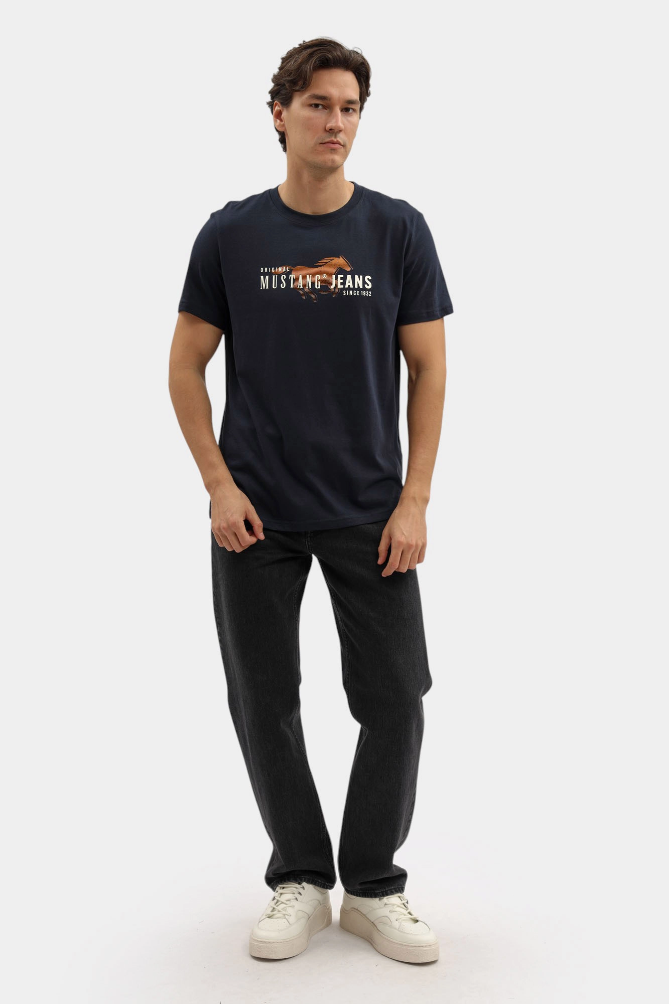 1016854 Футболка Mustang Синий