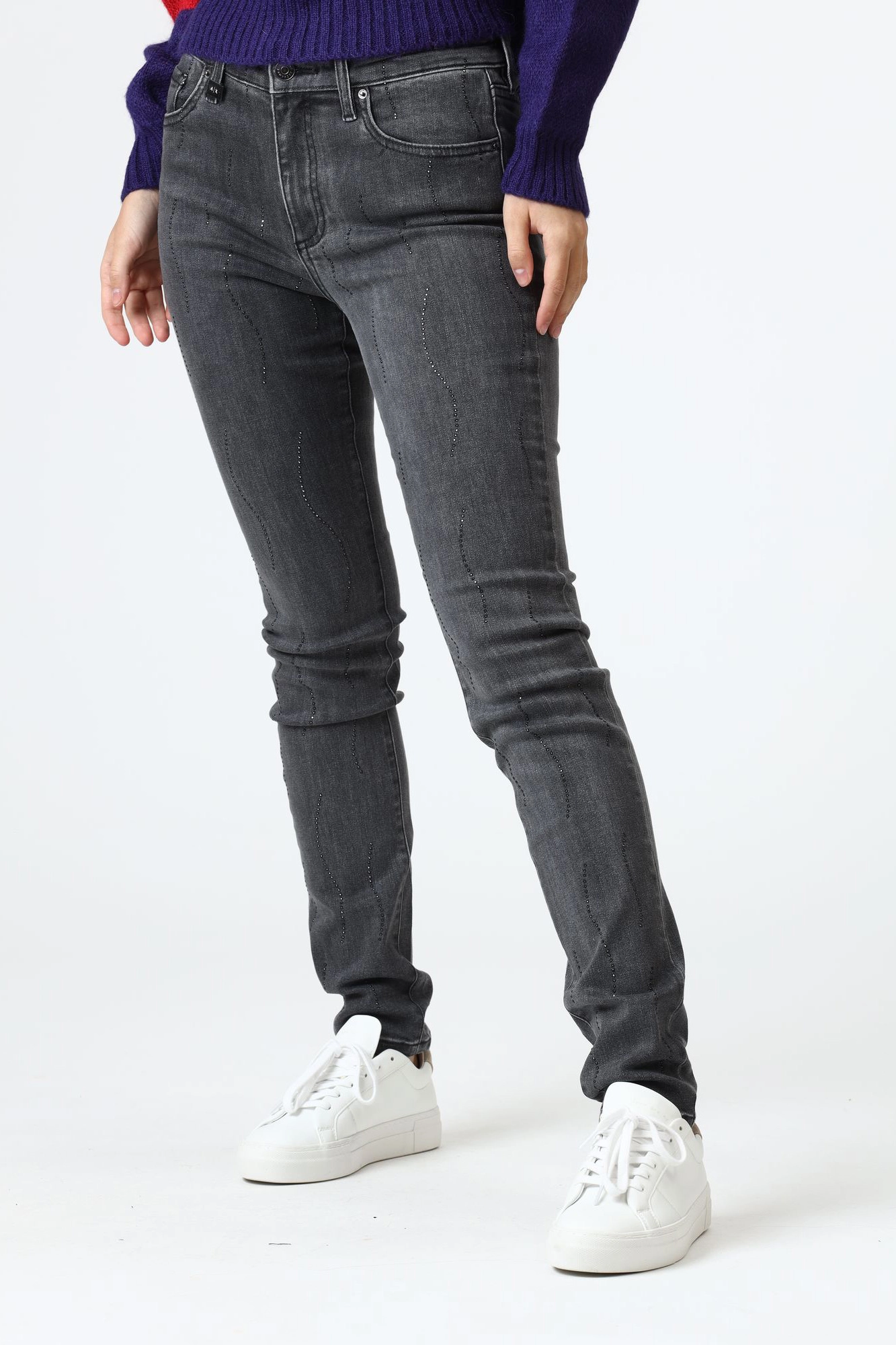 SUPER SKINNY MEDIUM Armani Exchange 6HYJ01 Y2RKZ 0903 GREY DENIM Med Online.ru