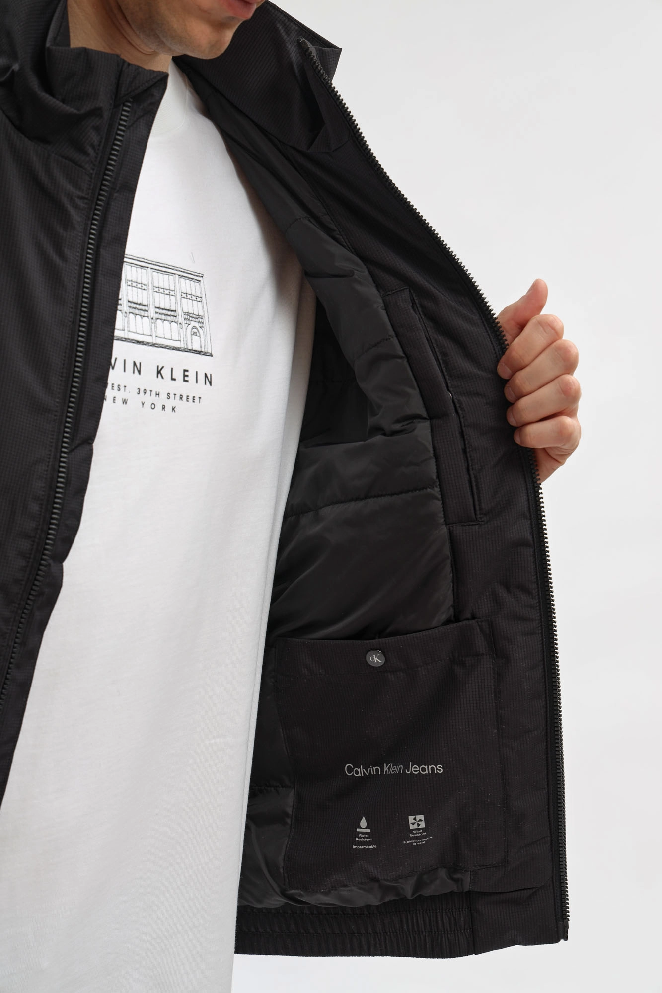 LV04RE515G Ветровка Calvin Klein Jeans Черный