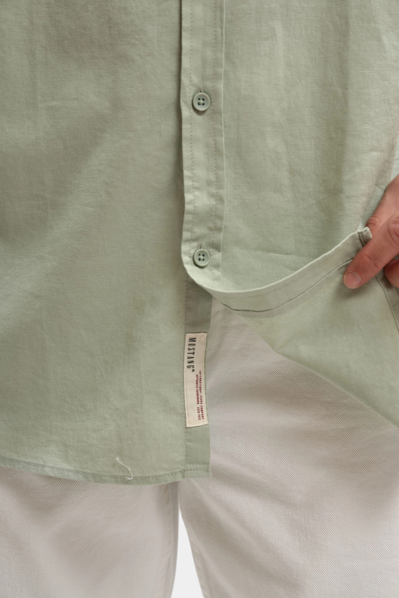 1017845 Рубашка Mustang Зеленый