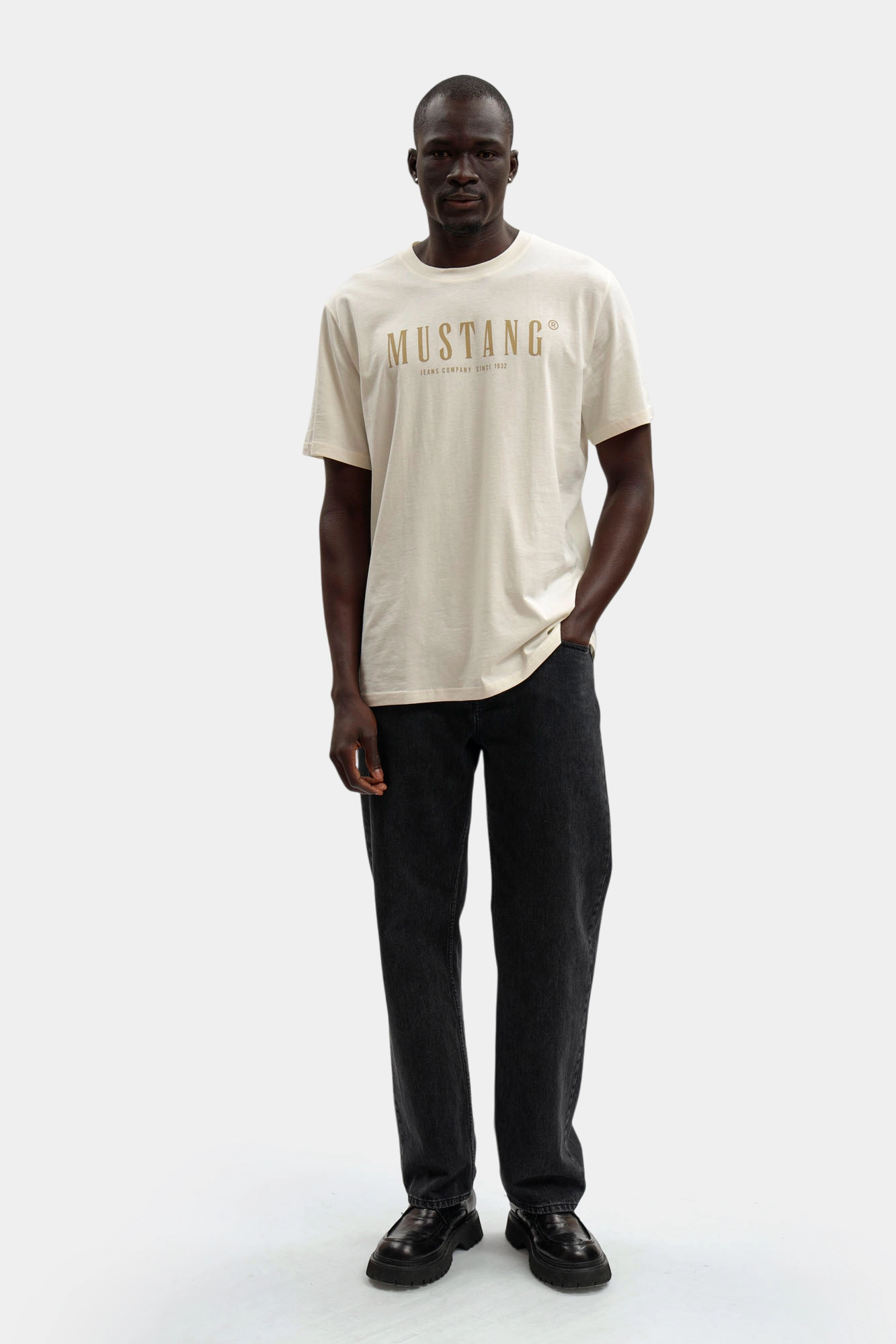 1017378 Футболка Mustang Белый