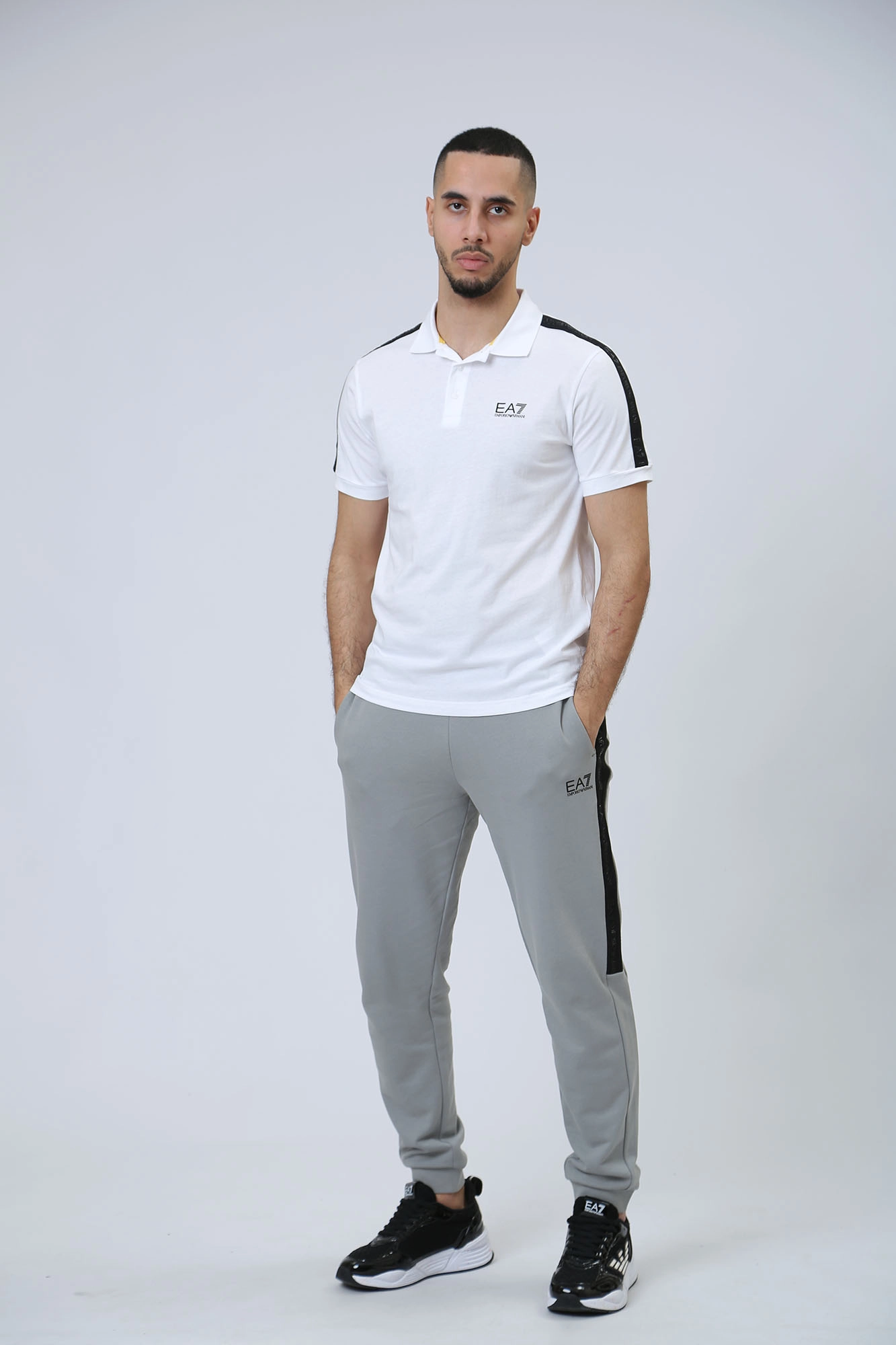 White ea7 polo outlet