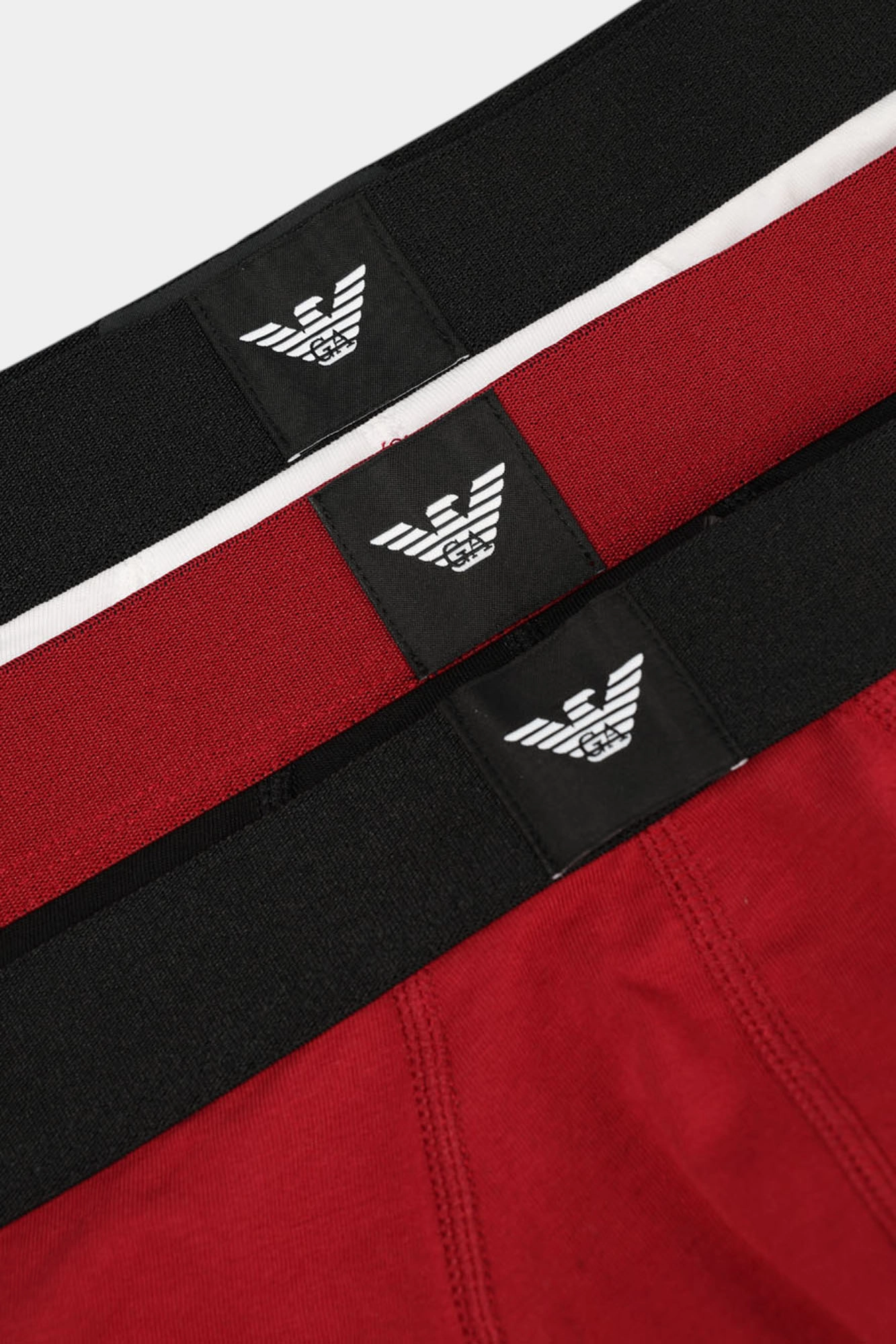 EM002154_AF14987_M5047_RHUBARB/BLACK/WHITE Трусы 3 шт Emporio Armani 