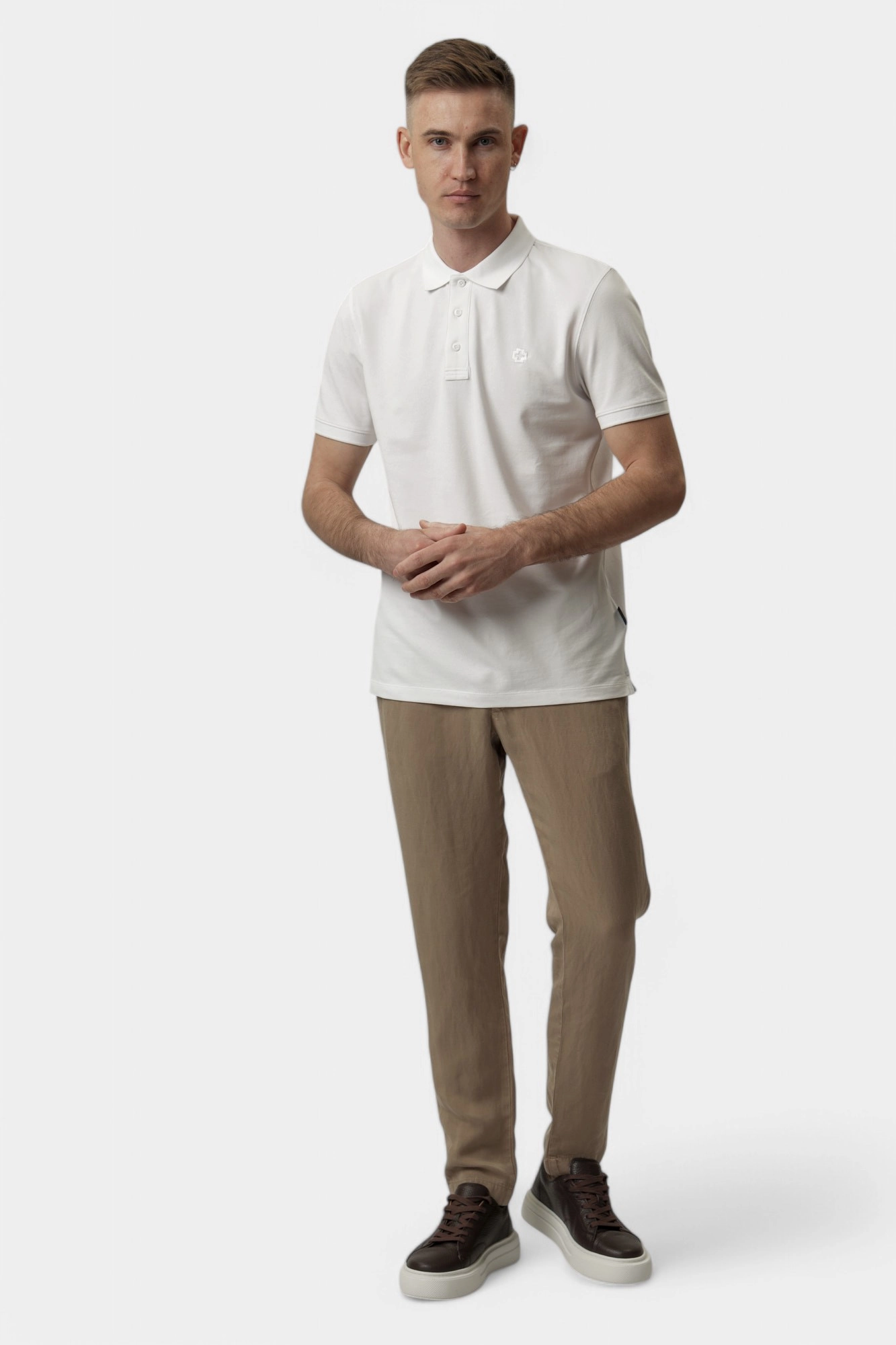 30045659_10014755 Поло Strellson Белый