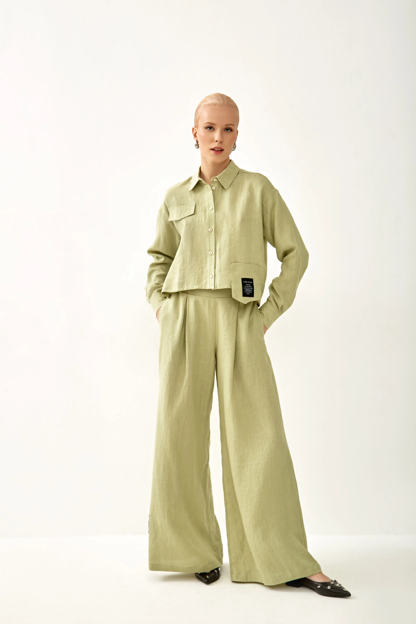 W-241-M-56-1056 укороченная рубашка the hills