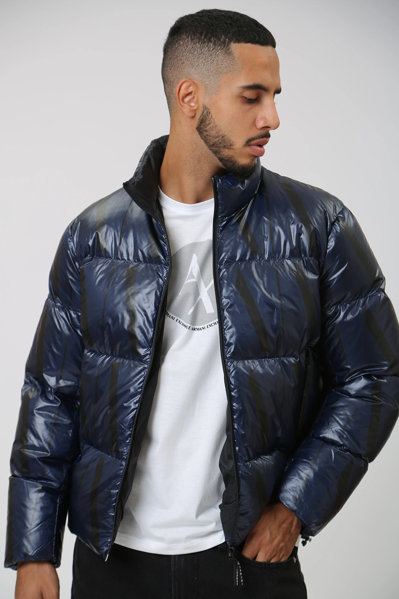 Armani Exchange 8NZBP8 ZNULZ 05HB NAVY BLAZER ICON ALL Med Online.ru