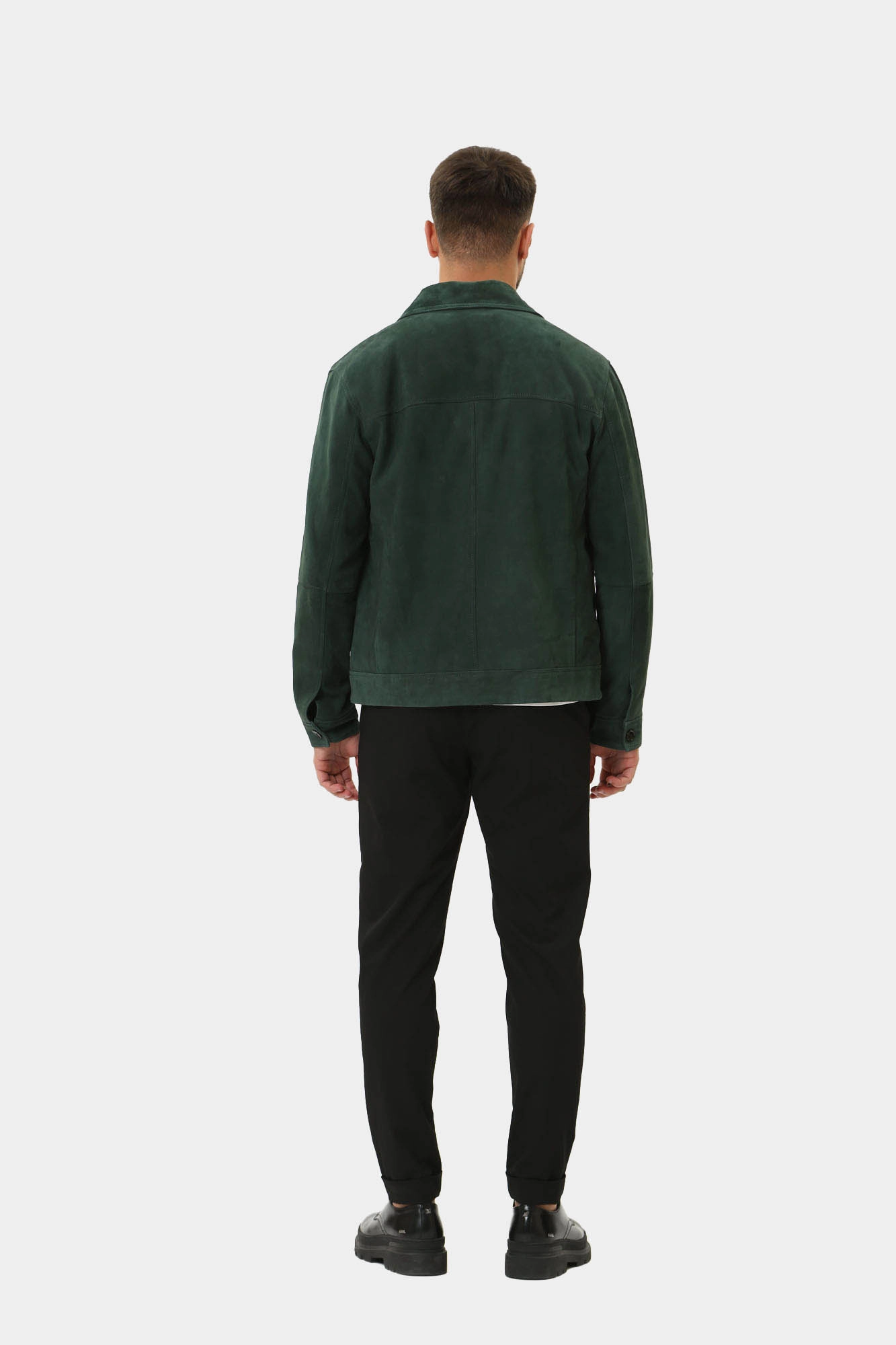 110139_800005 Куртка кожаная Strellson Зеленый