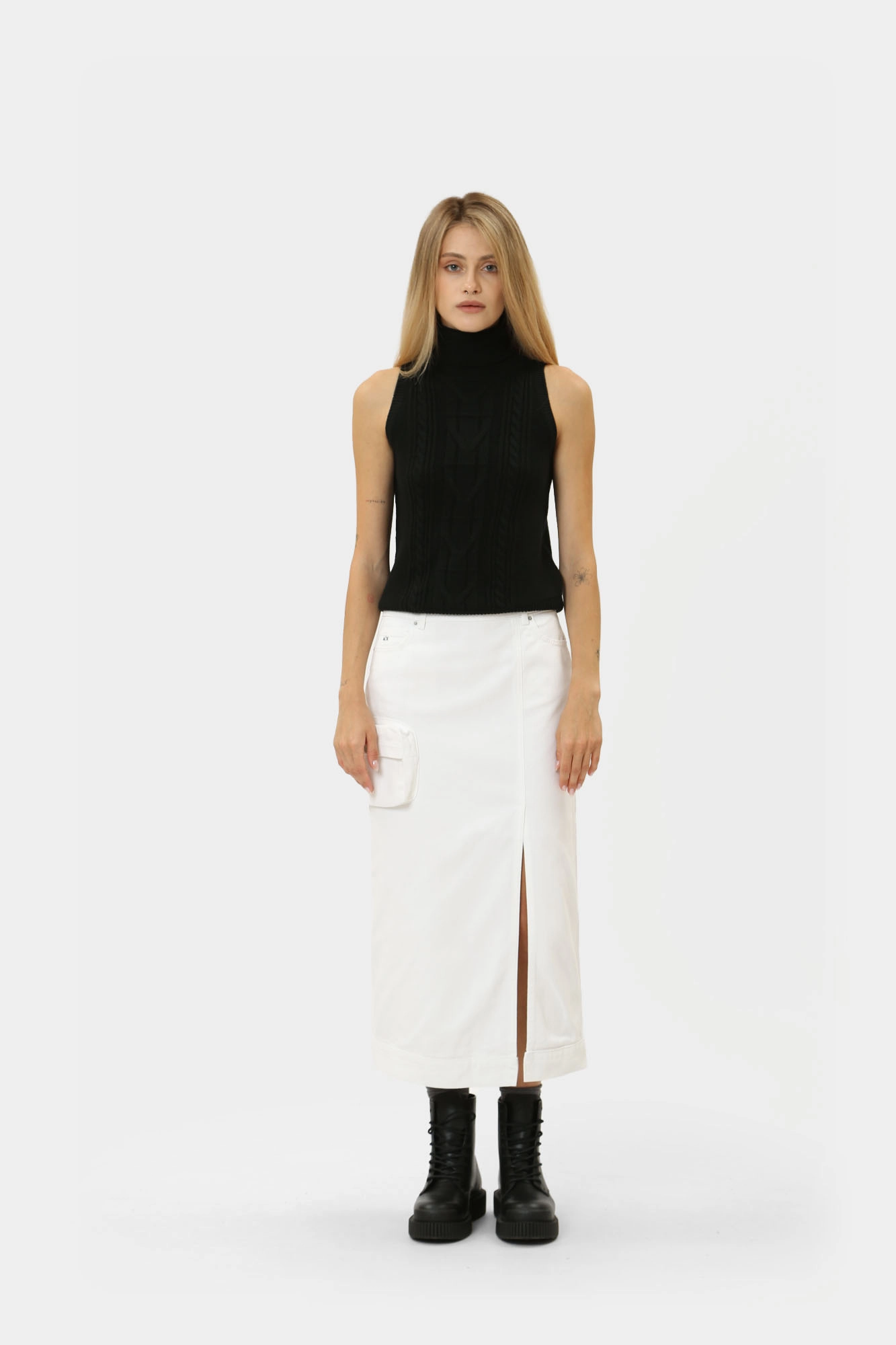 3DYN65_Y15MZ_0104 юбка джинсовая armani exchange 