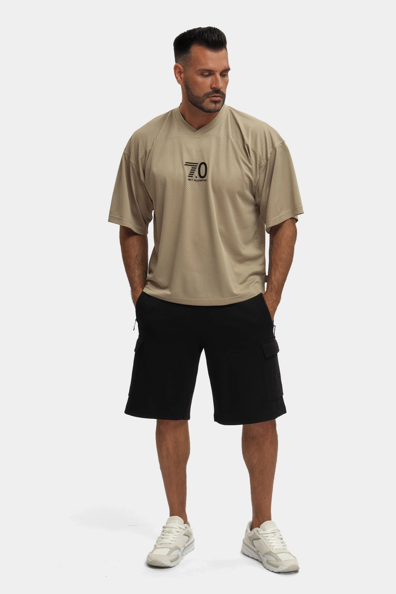 7M000326_AF12660 Шорты трикотажные EA7 Черный