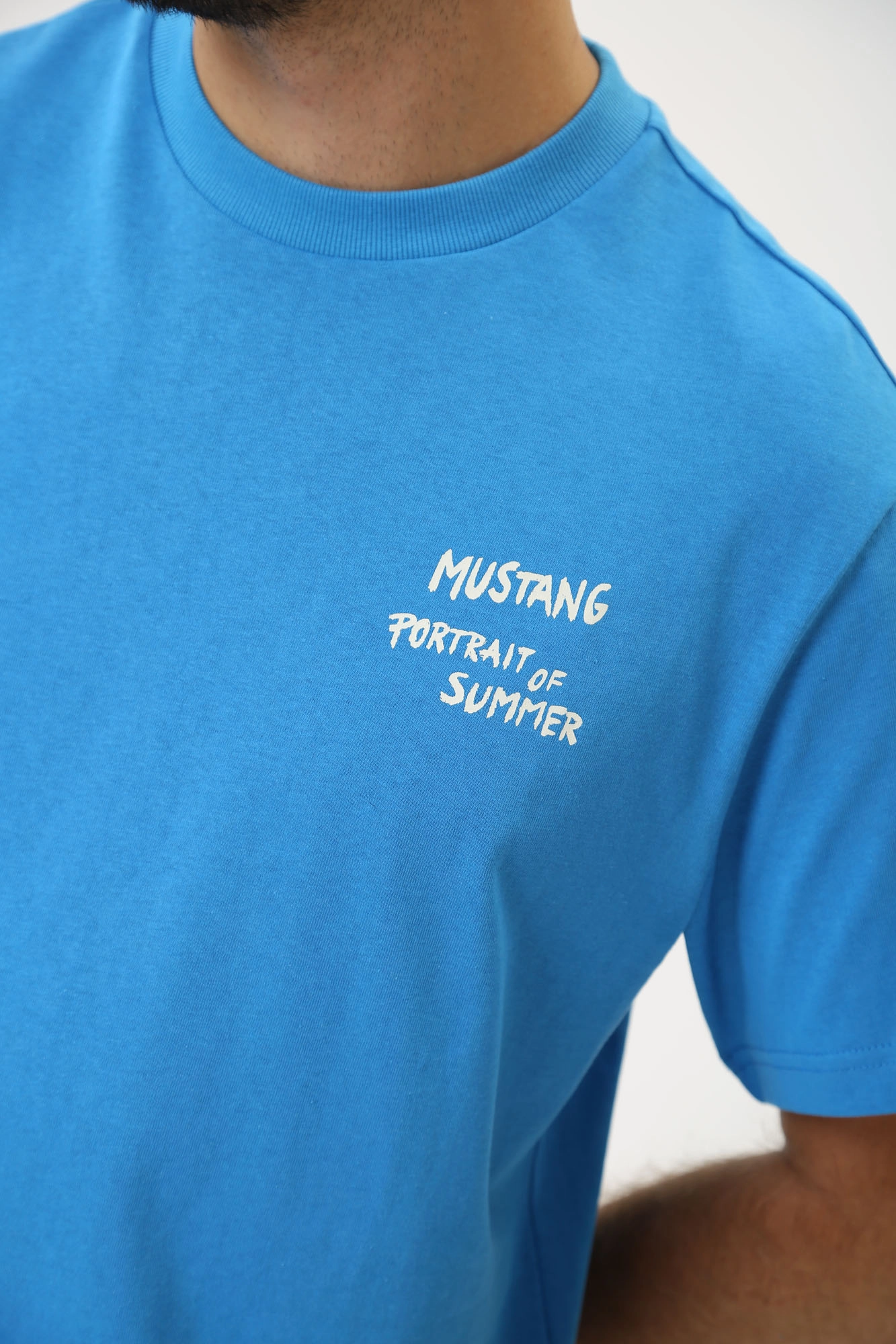 1015078 Футболка Mustang Синий