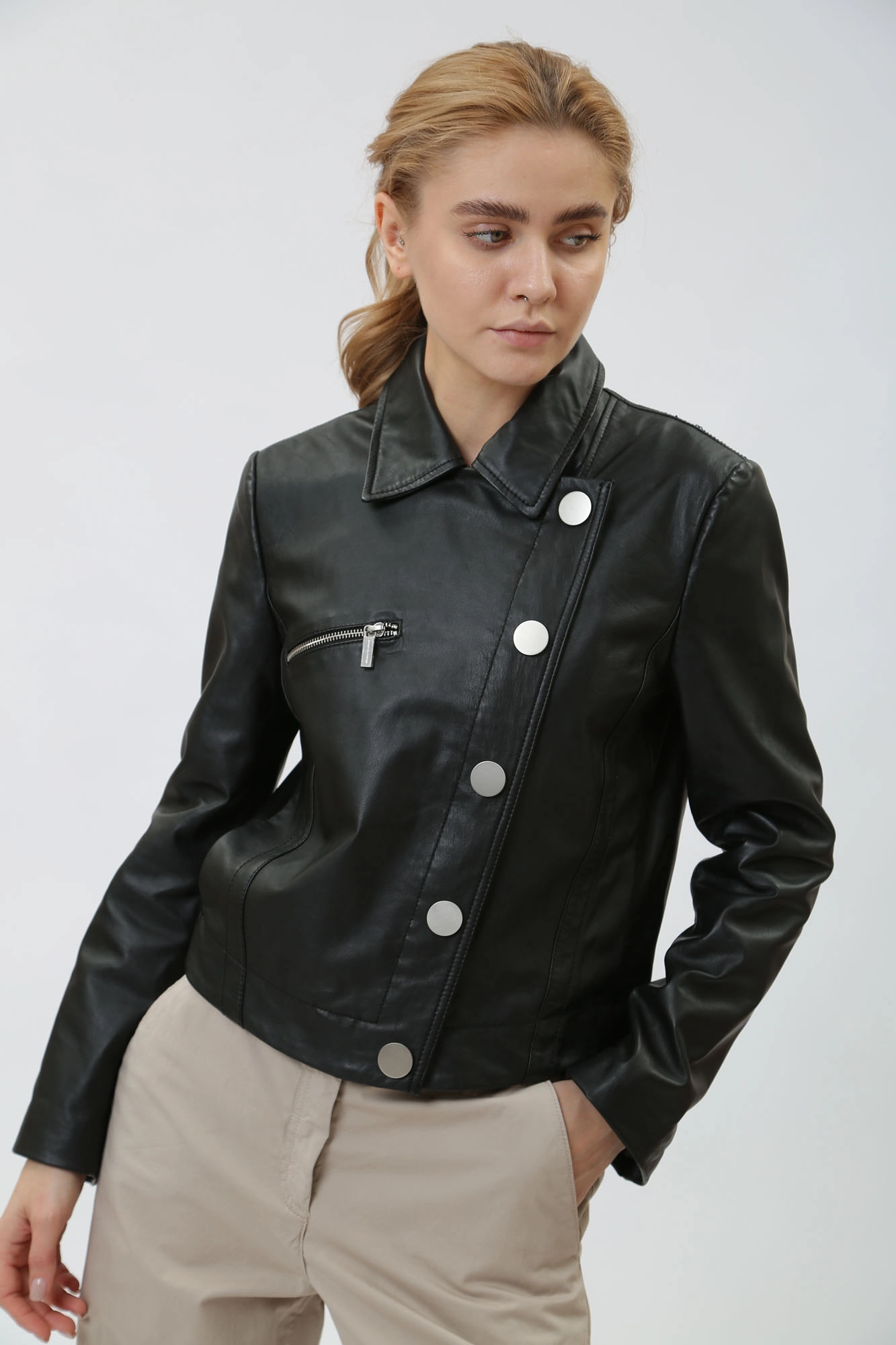 3DYB50_YLP1Z куртка кожаная armani exchange 
