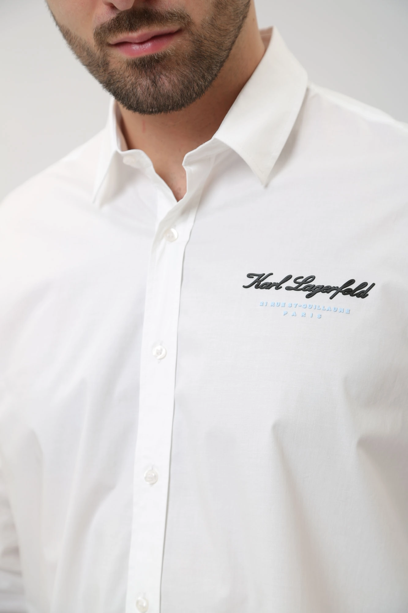 541600_605940 Рубашка с длинным рукавом Karl Lagerfeld Белый