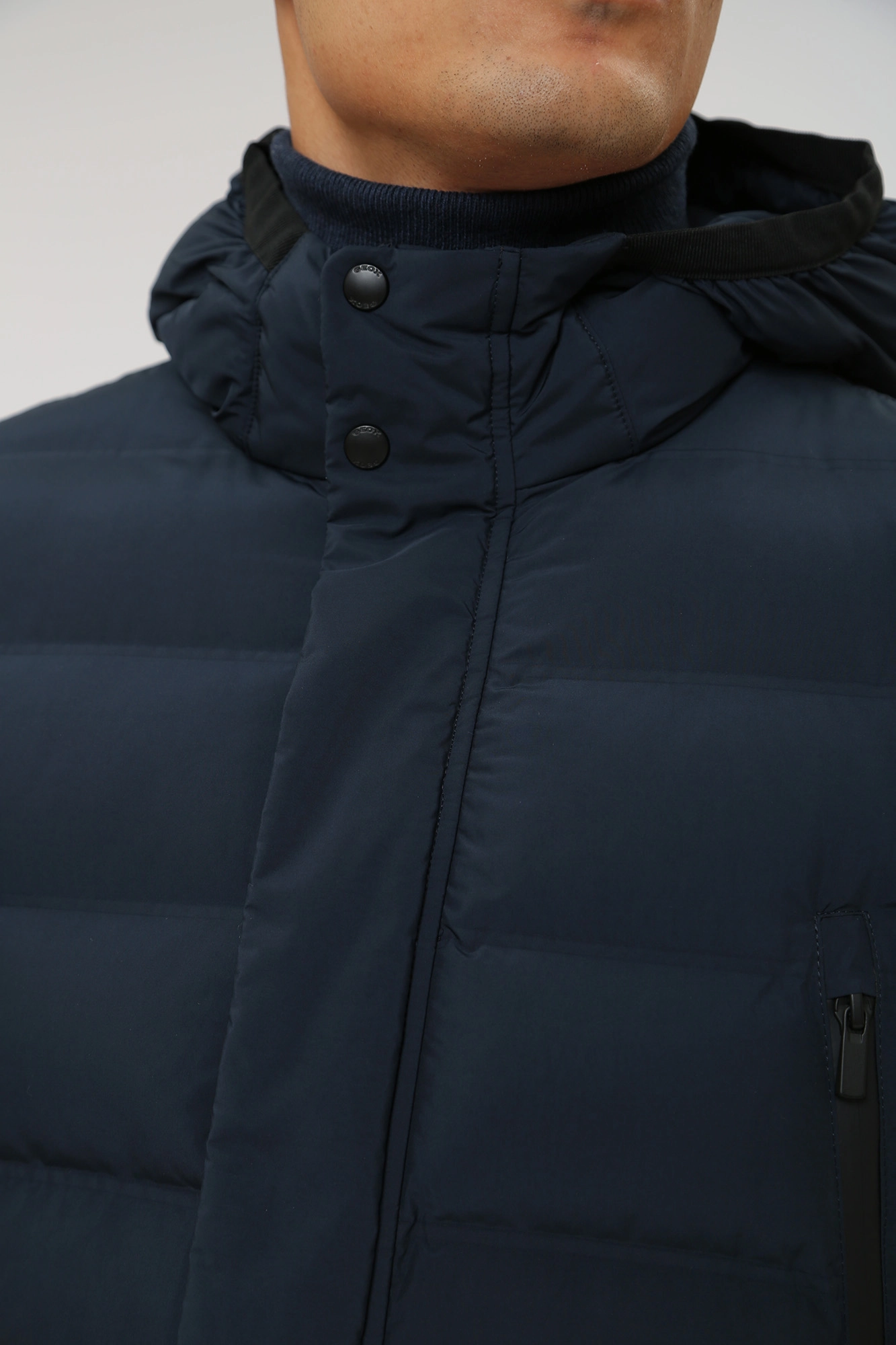 M3628LT2961F1 Пуховик удлиненный Geox Синий