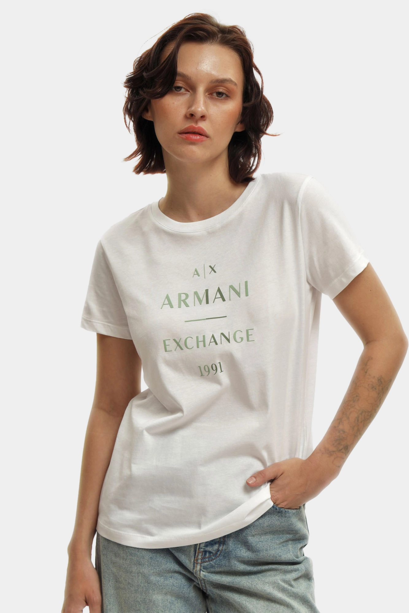 XW000522_AF17172 футболка armani exchange 