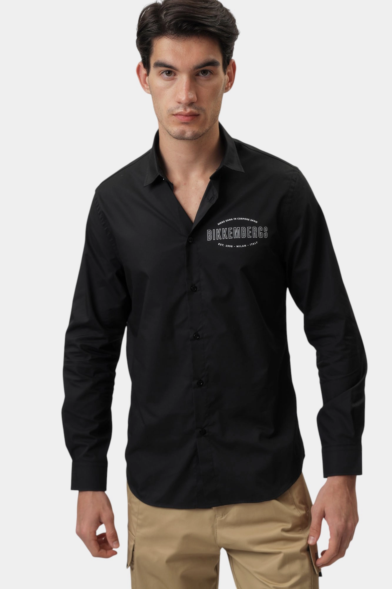 BMS0926 Рубашка Bikkembergs Черный