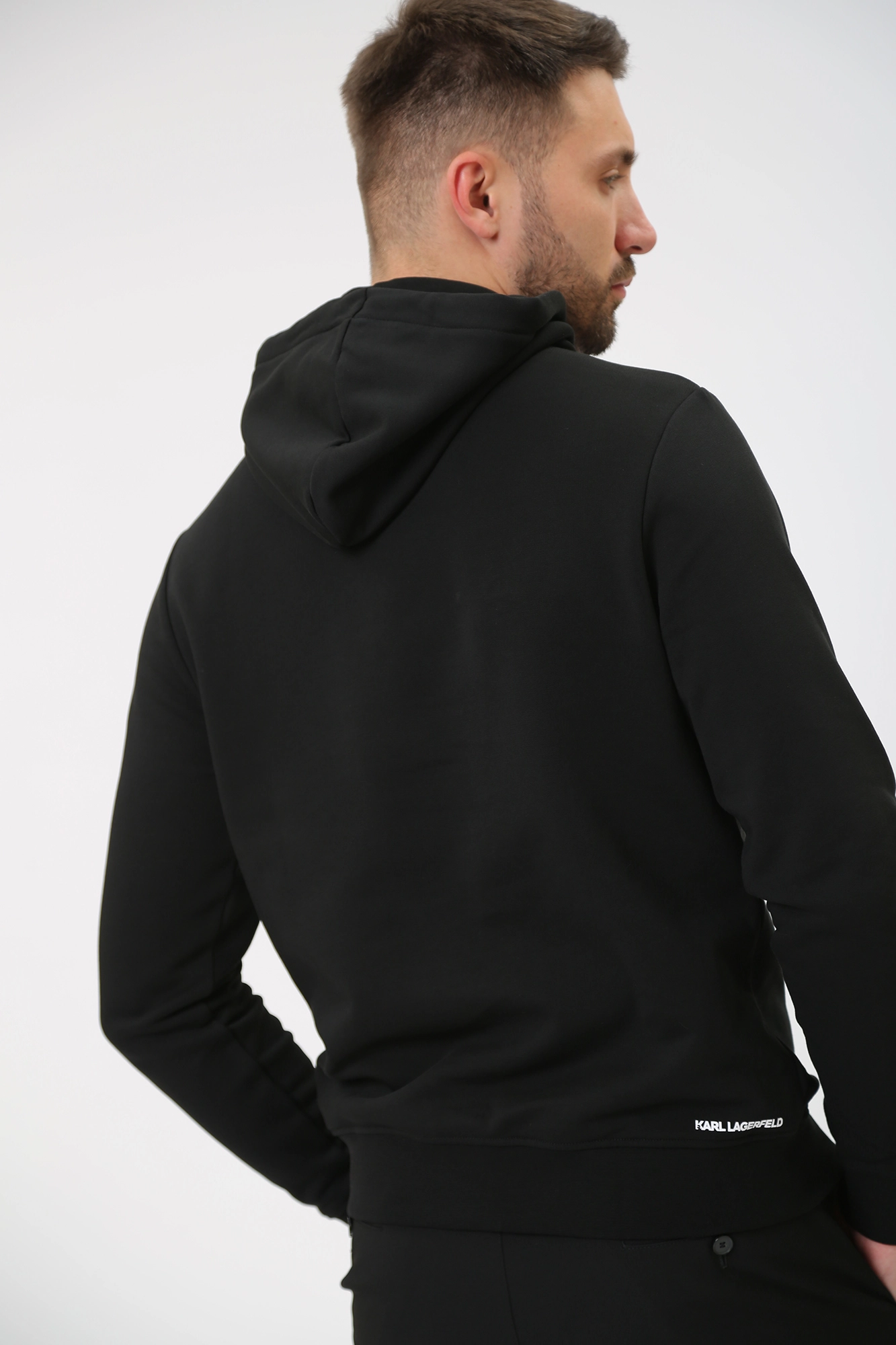 Karl lagerfeld black hoodie best sale