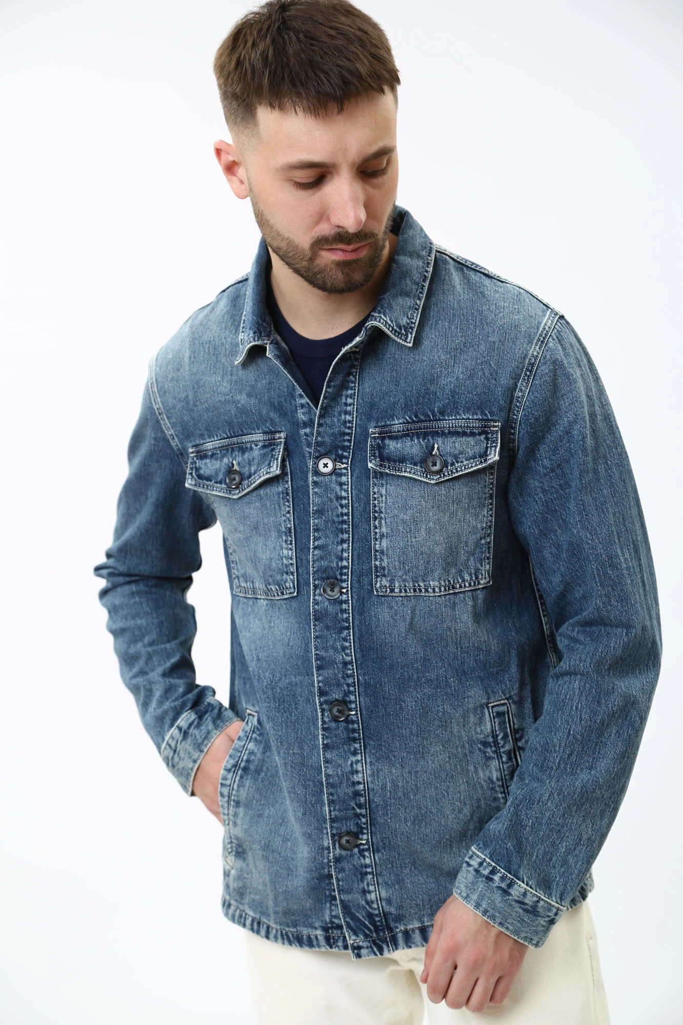 PM402886 Куртка джинсовая Pepe Jeans Синий
