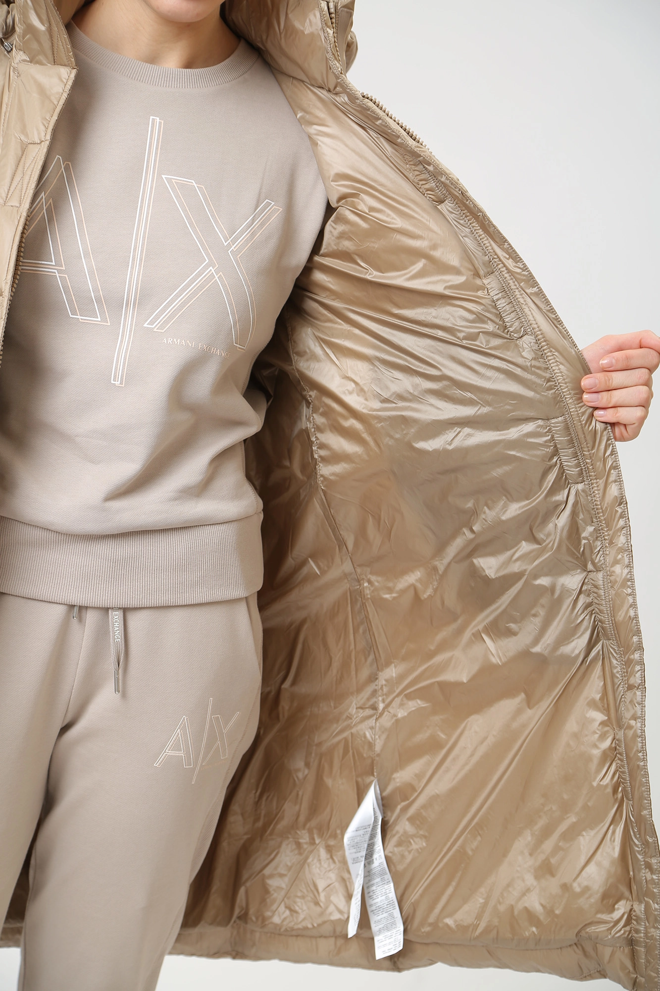 8NYK50_YNYNZ пальто пуховое armani exchange 