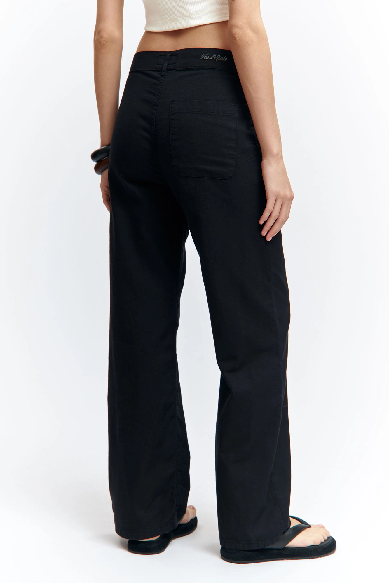 VW-OMA-55-447 брюки льняные van mich 