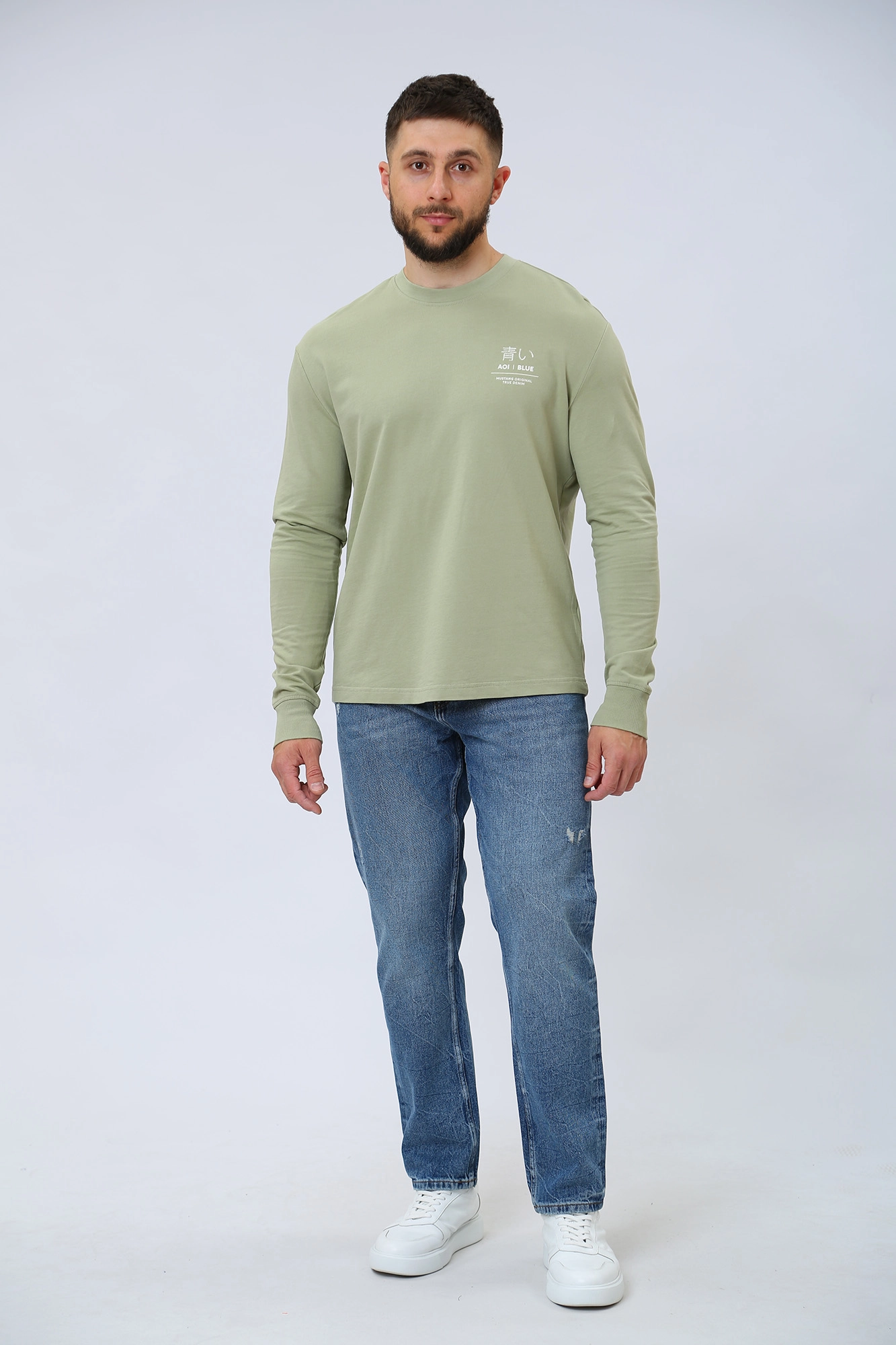 1013525 Свитшот Mustang Зеленый