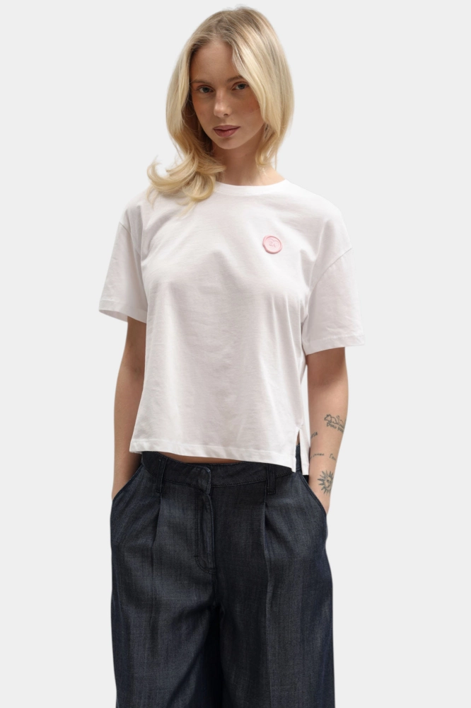 Джинсы HIGH RISE SUPER SKINNY ANKLE  Calvin Klein Jeans Хлопок Голубой