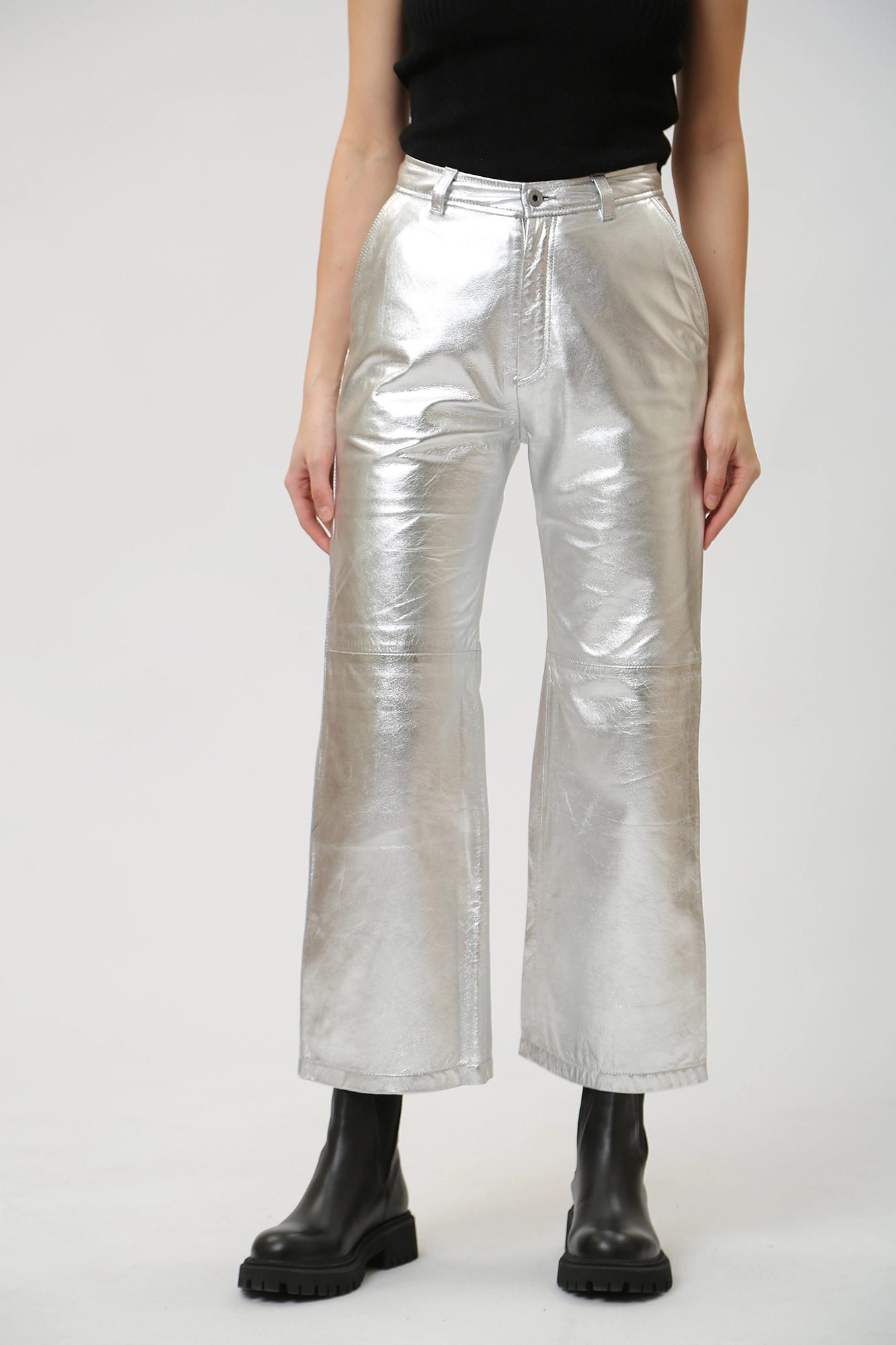 PL211694 брюки кожаные pepe jeans 