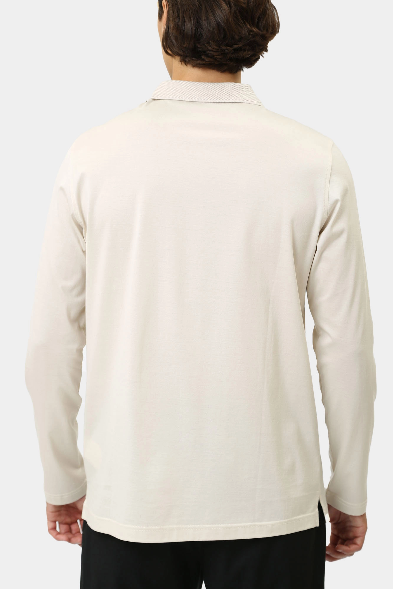 544200_745000 Поло с длинным рукавом Karl Lagerfeld Бежевый