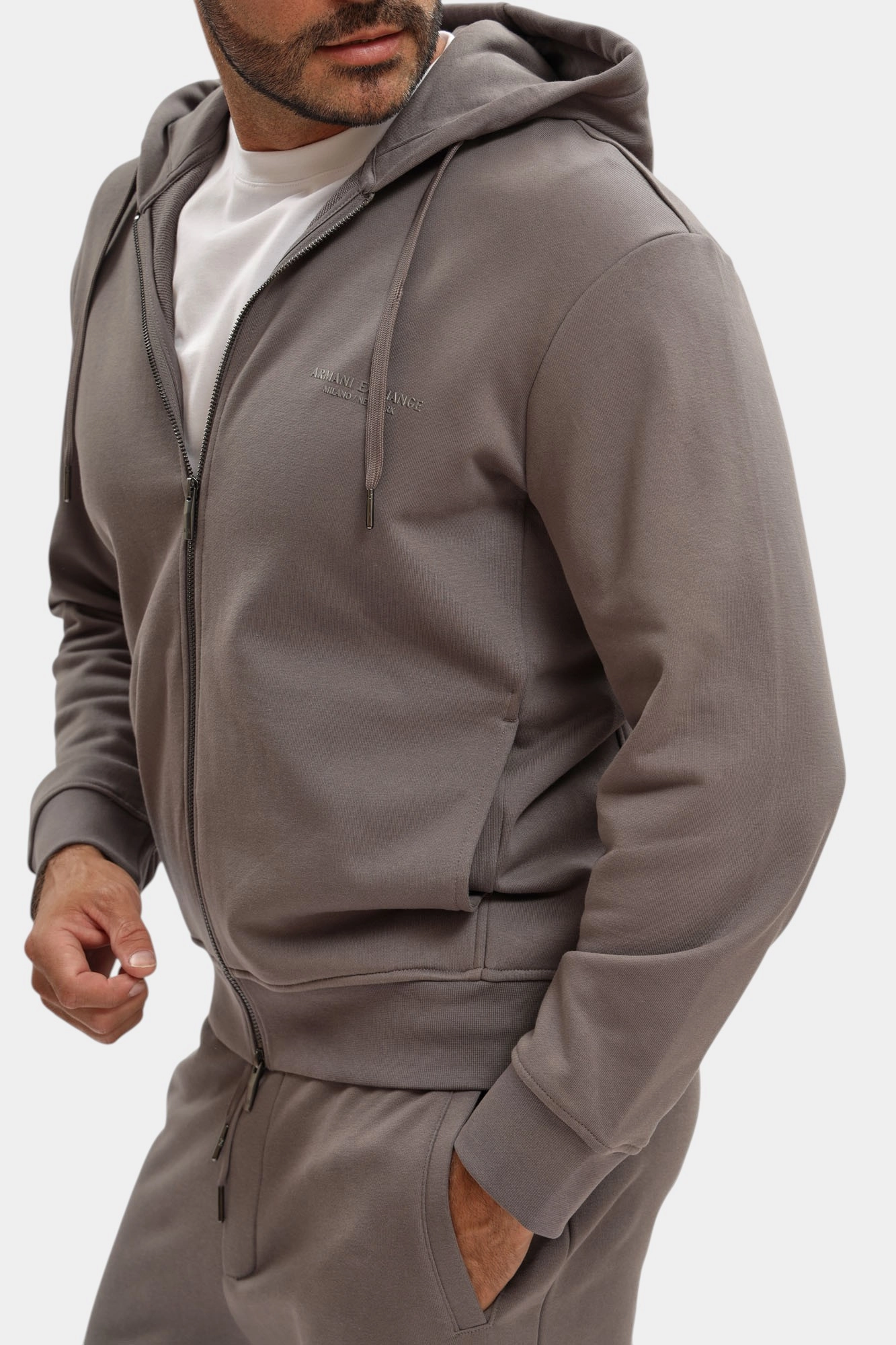 XM001293_AF20934 Толстовка с/к Armani Exchange Серый