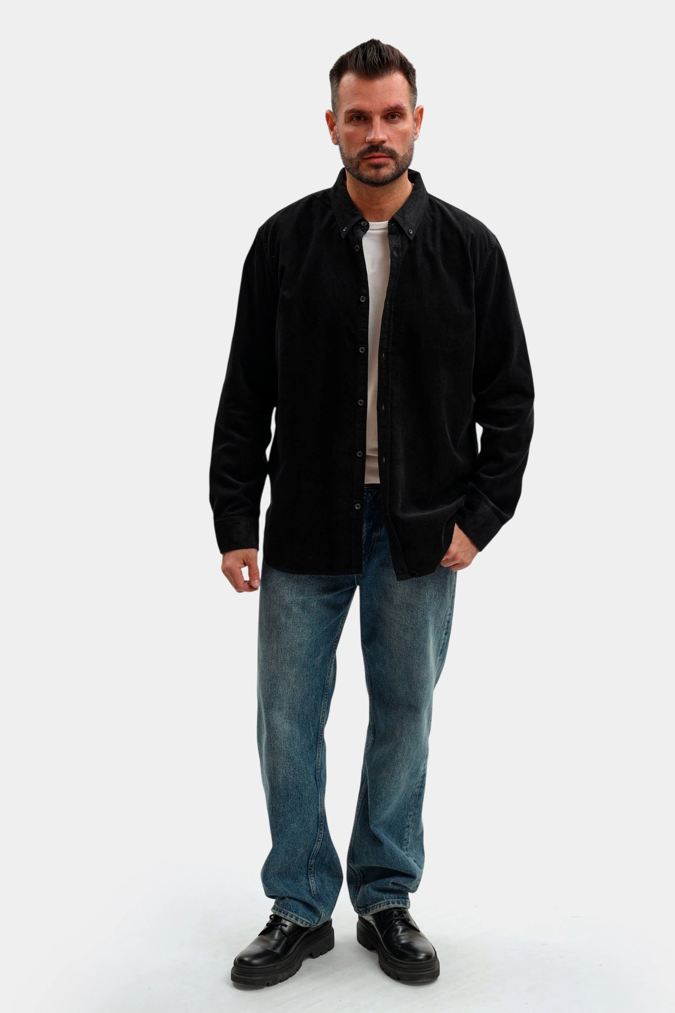 1017202 Рубашка Mustang Черный