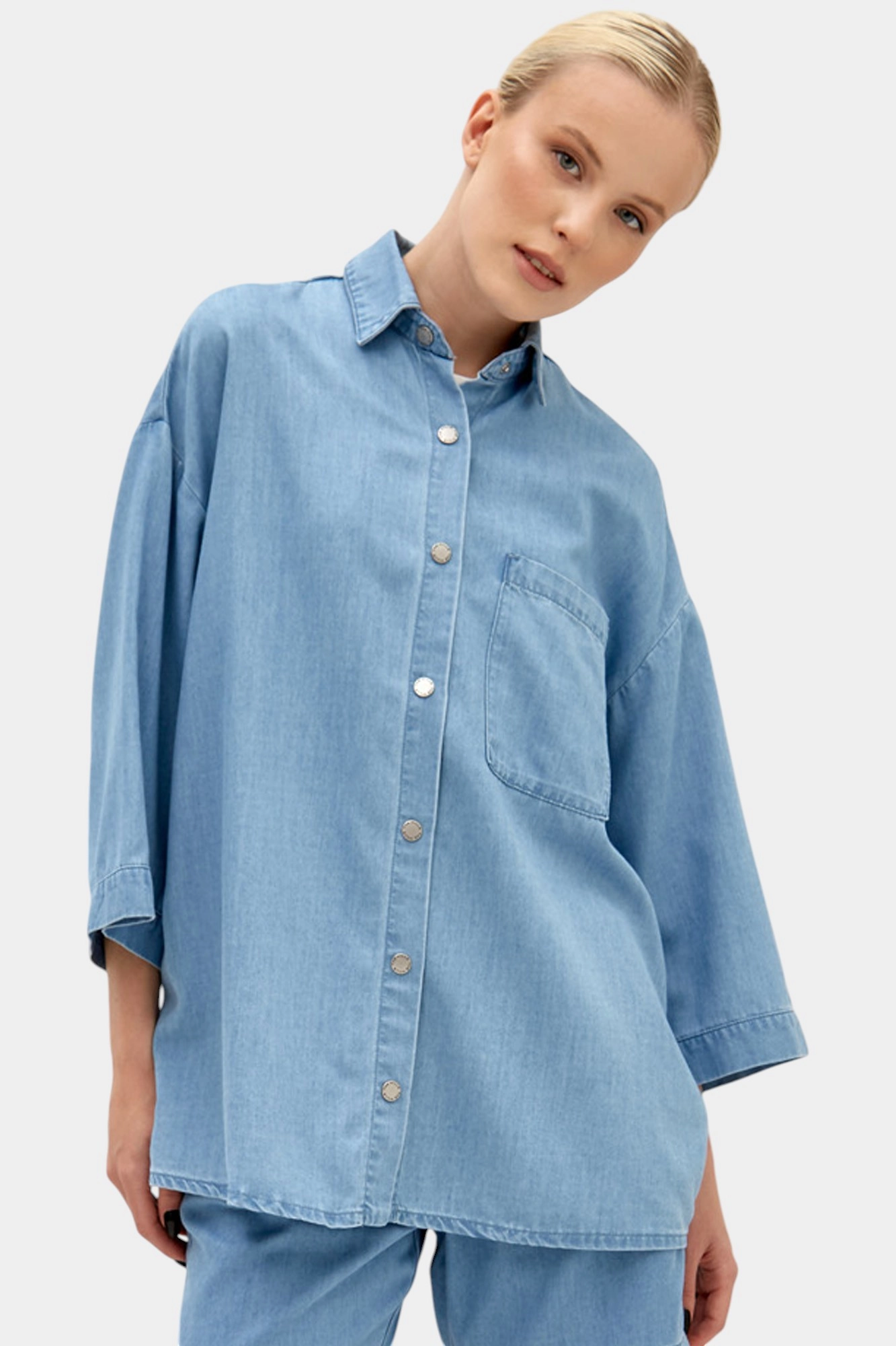 W-241-TK-56-1036 рубашка джинсовая the hills 