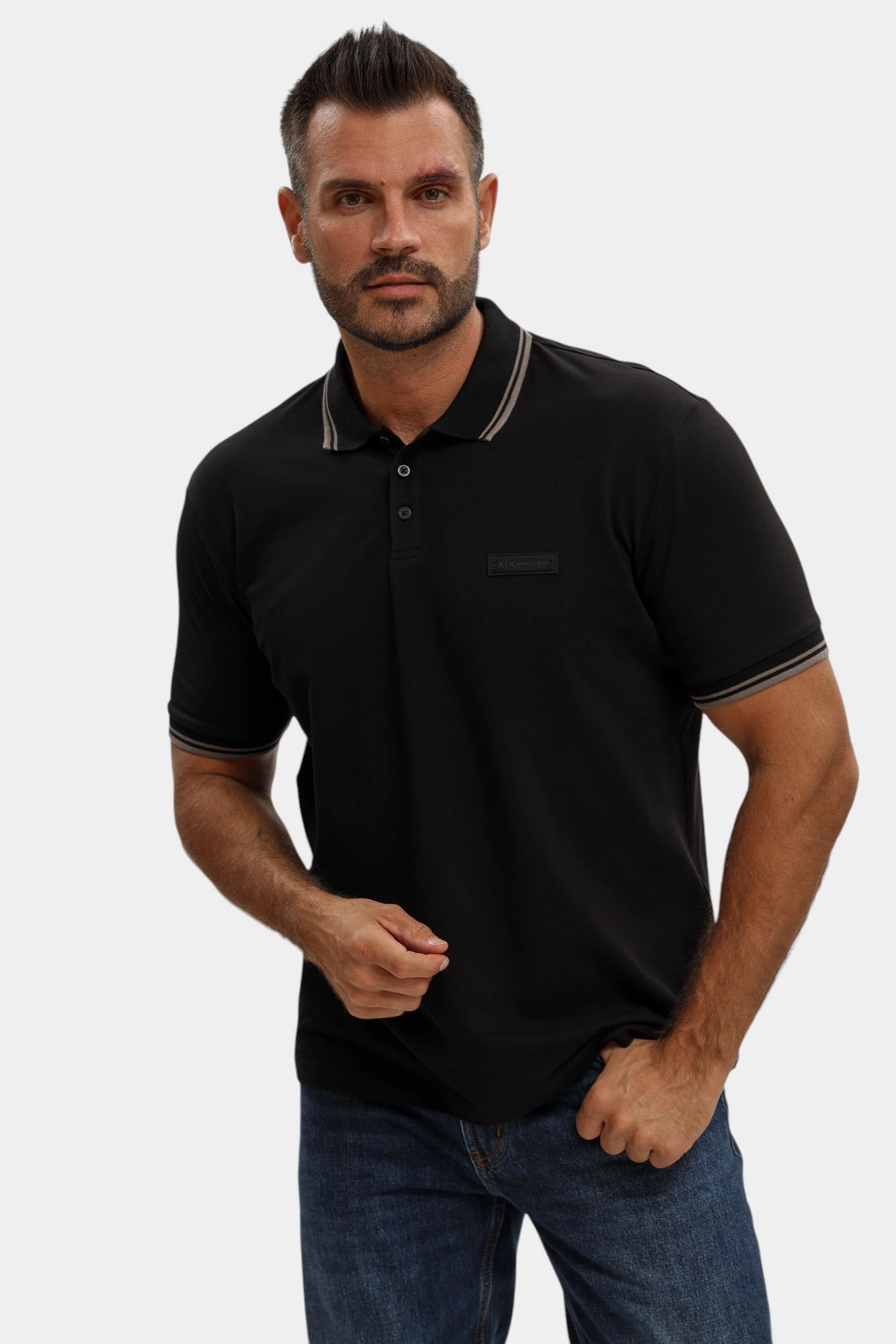 XM001349_AF16246 Поло Armani Exchange Черный