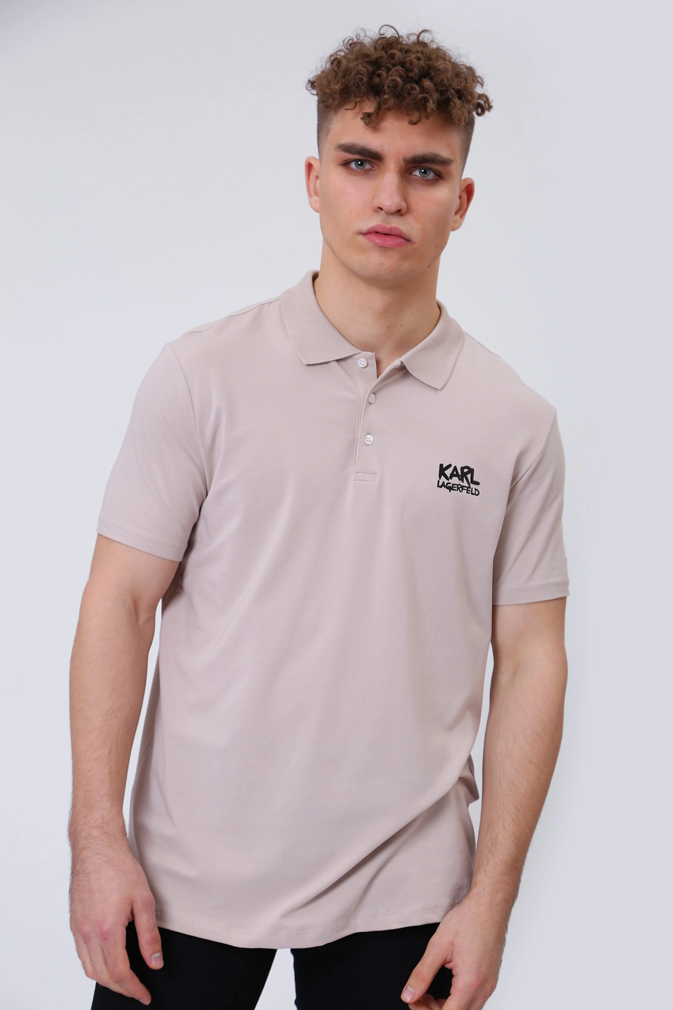 531221_745082 Поло Karl Lagerfeld Бежевый