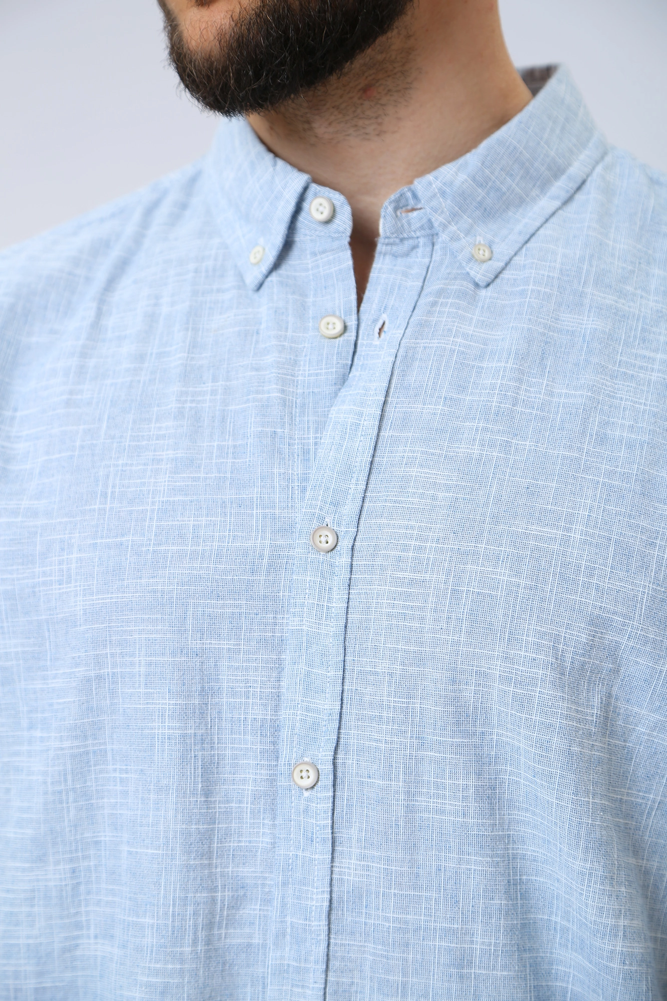 1013965 Рубашка Mustang Голубой