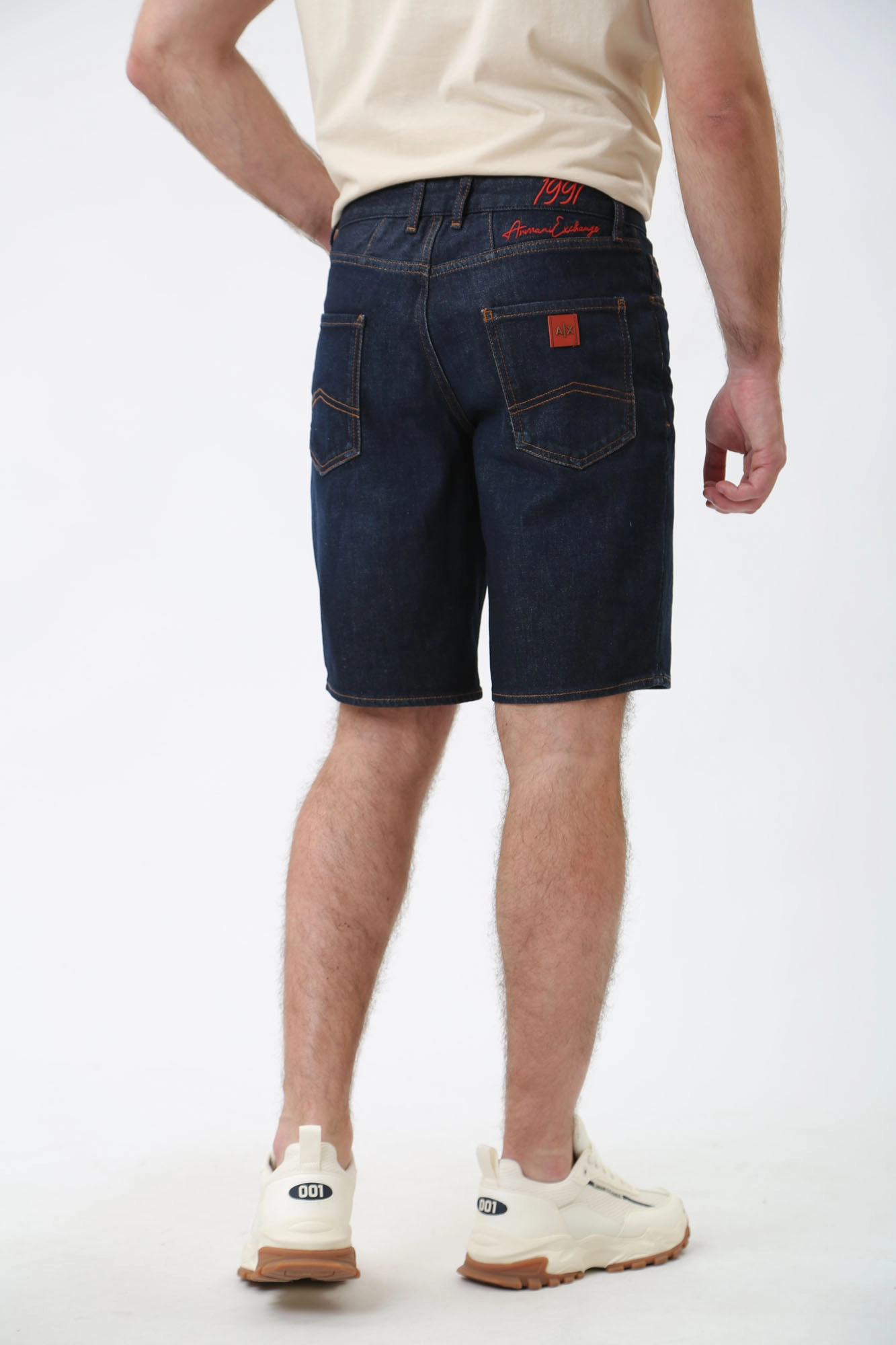 3DZJ65_Z3Y6Z Шорты джинсовые Armani Exchange Синий